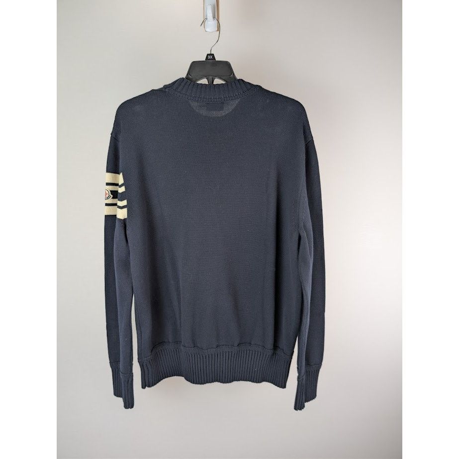 Moncler o1rshd1 Girocollo Tricot Sweater in Navy Size US XXL / EU 58 / 5 - 9 Thumbnail