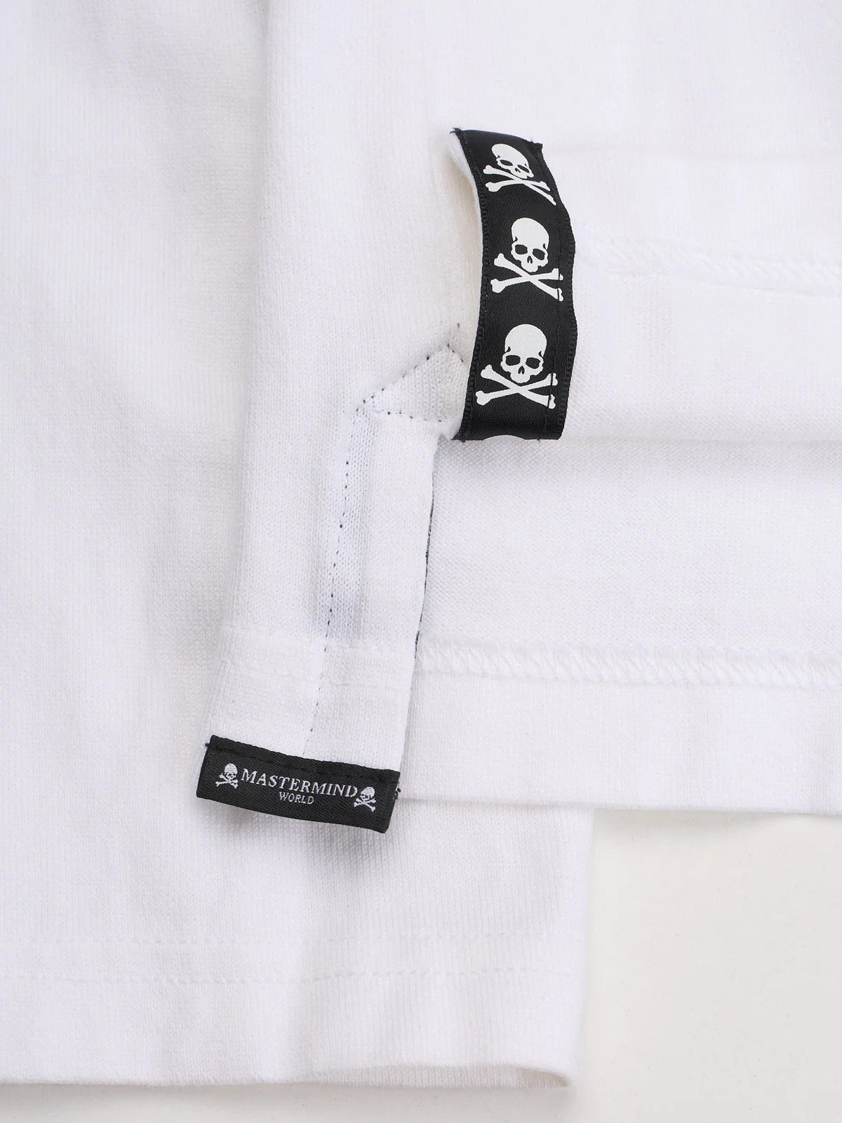 Mastermind Japan MASTERMIND WORLD White Cotton Logo Print Long Sleeve T-shirt Size US M / EU 48-50 / 2 - 6 Thumbnail