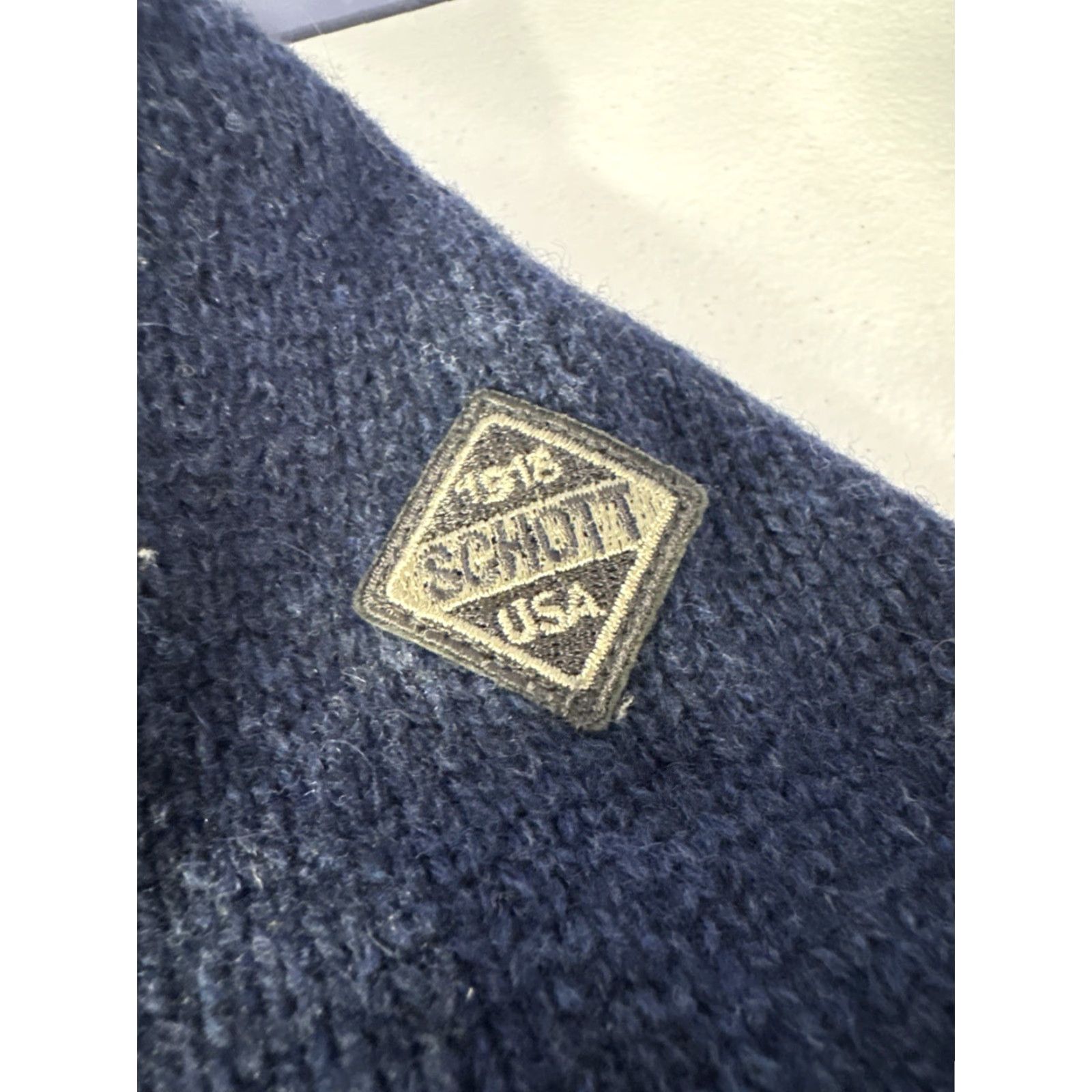 Schott Schott Bros Wool Sweater Jacket Zip Sherpa Lined 2XL Blue Mens Jacket Size US XXL / EU 58 / 5 - 4 Thumbnail