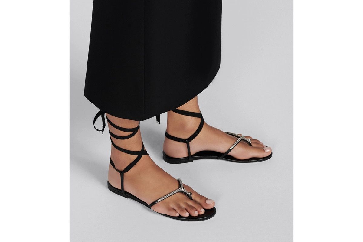 Dior o1bcso1str0225 Sunset Thong Sandal in Black Size US 8 / IT 38 - 6 Thumbnail