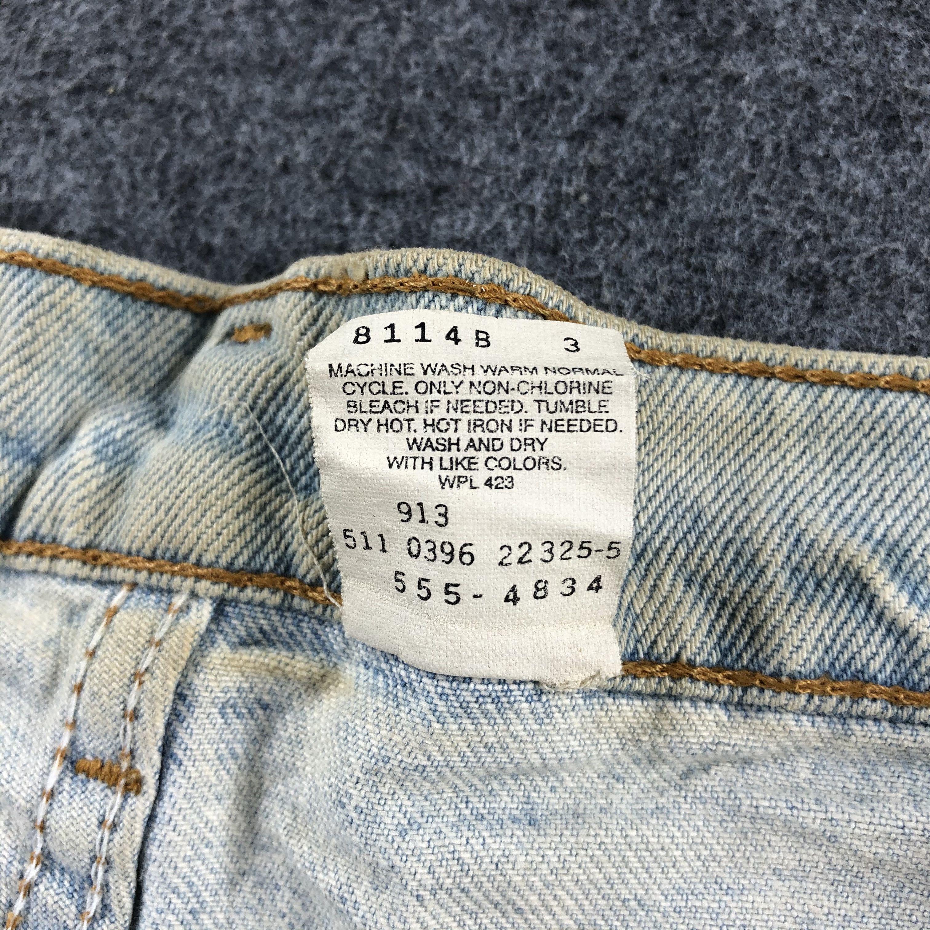 Levi's 90s Vintage Light Wash Levis 555 Jeans-J2375 Size US 32 / EU 48 - 13 Thumbnail