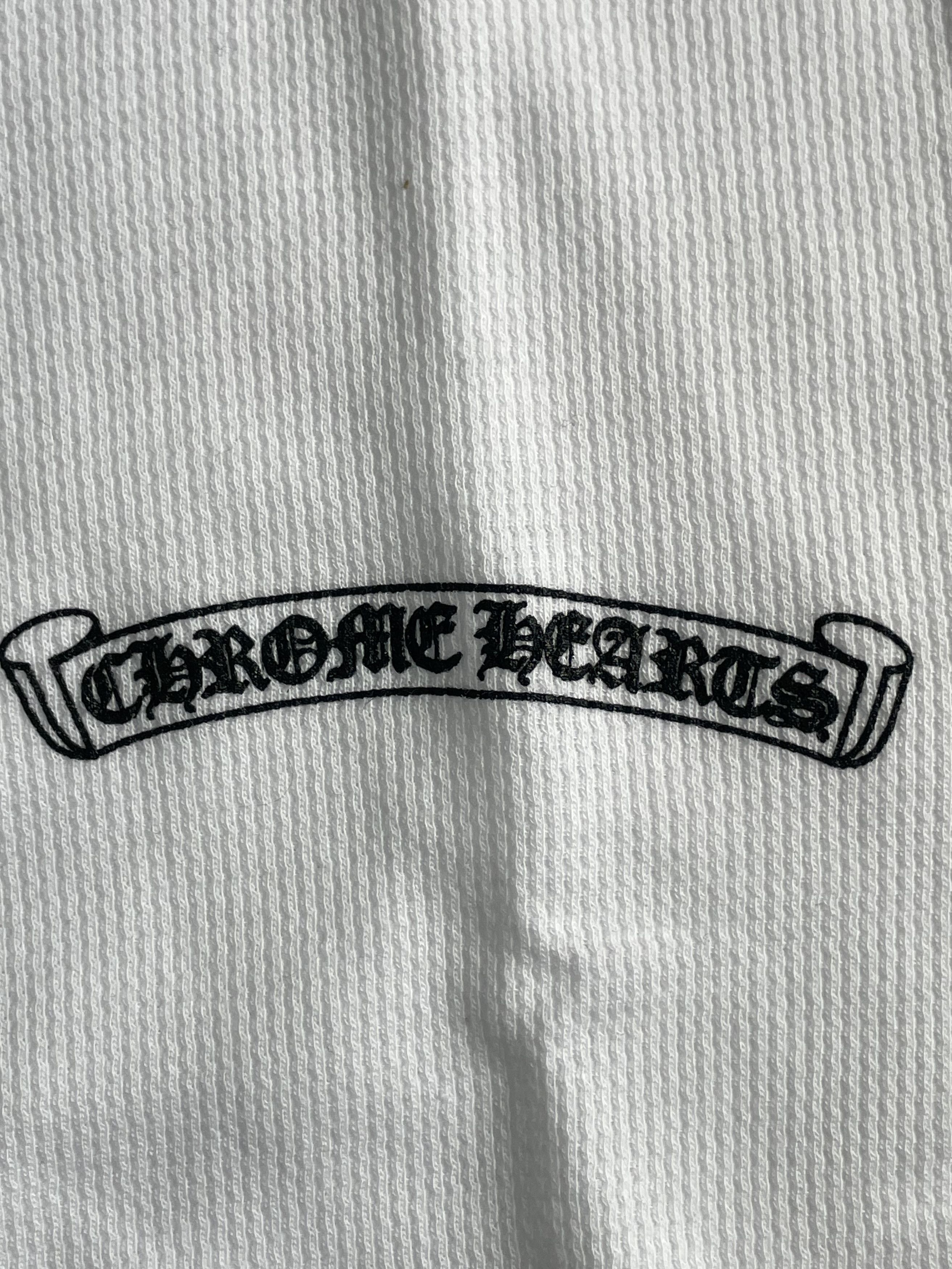 Chrome Hearts Chrome Hearts Scroll Logo Sleeve Waffle Thermal Shirt Size XS / US 0-2 / IT 36-38 - 7 Thumbnail