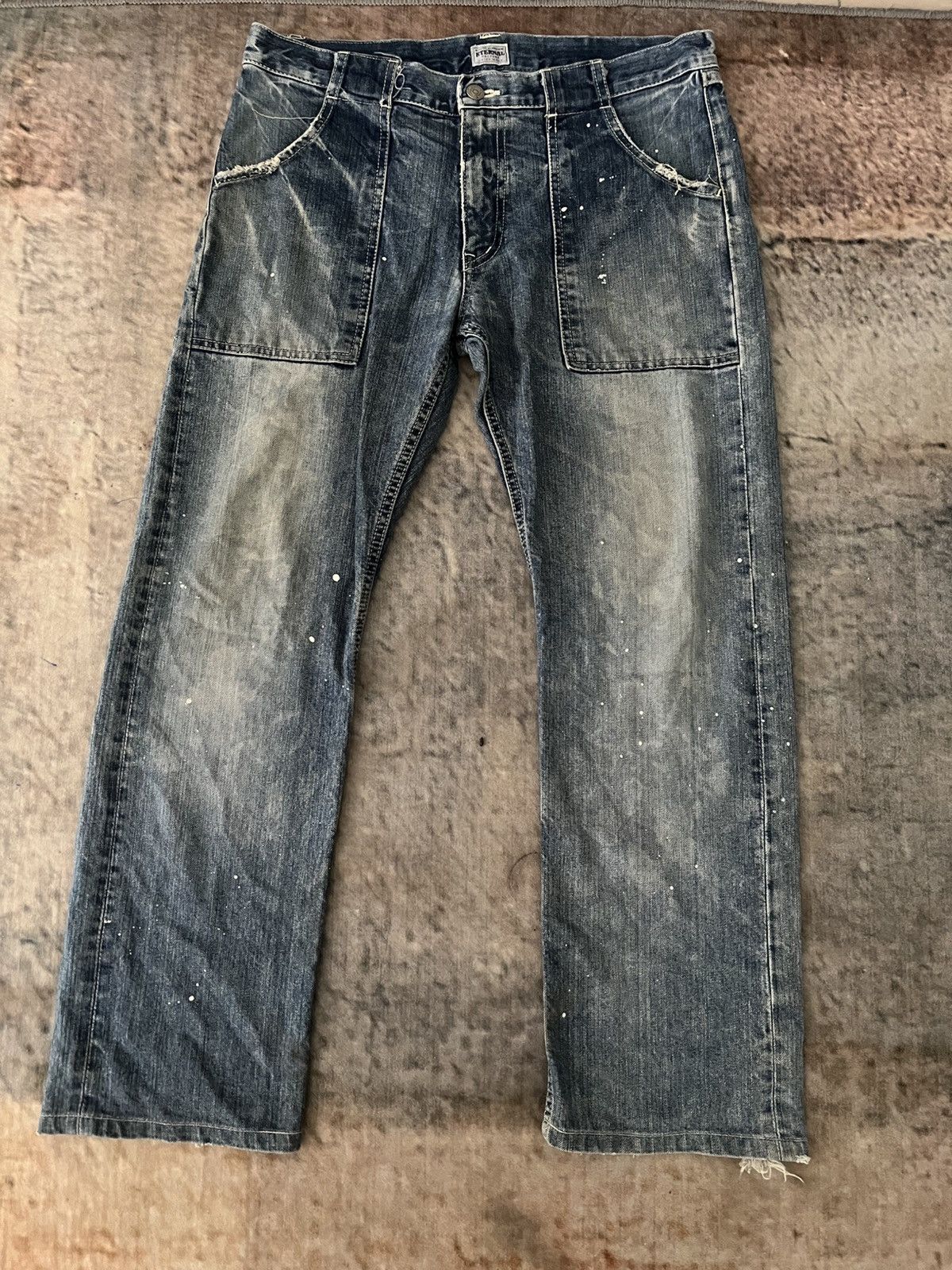 Eternal × Japanese Brand × Vintage Baggy Eternal Workwear Denim Size US 34 / EU 50 - 15 Thumbnail