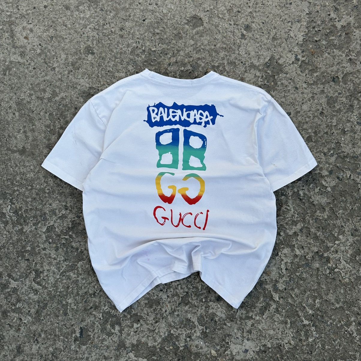 Designer × Japanese Brand Vintage Style By Gucci & Balenciaga T-shirts Y2K 00s Size US M / EU 48-50 / 2 - 1 Thumbnail