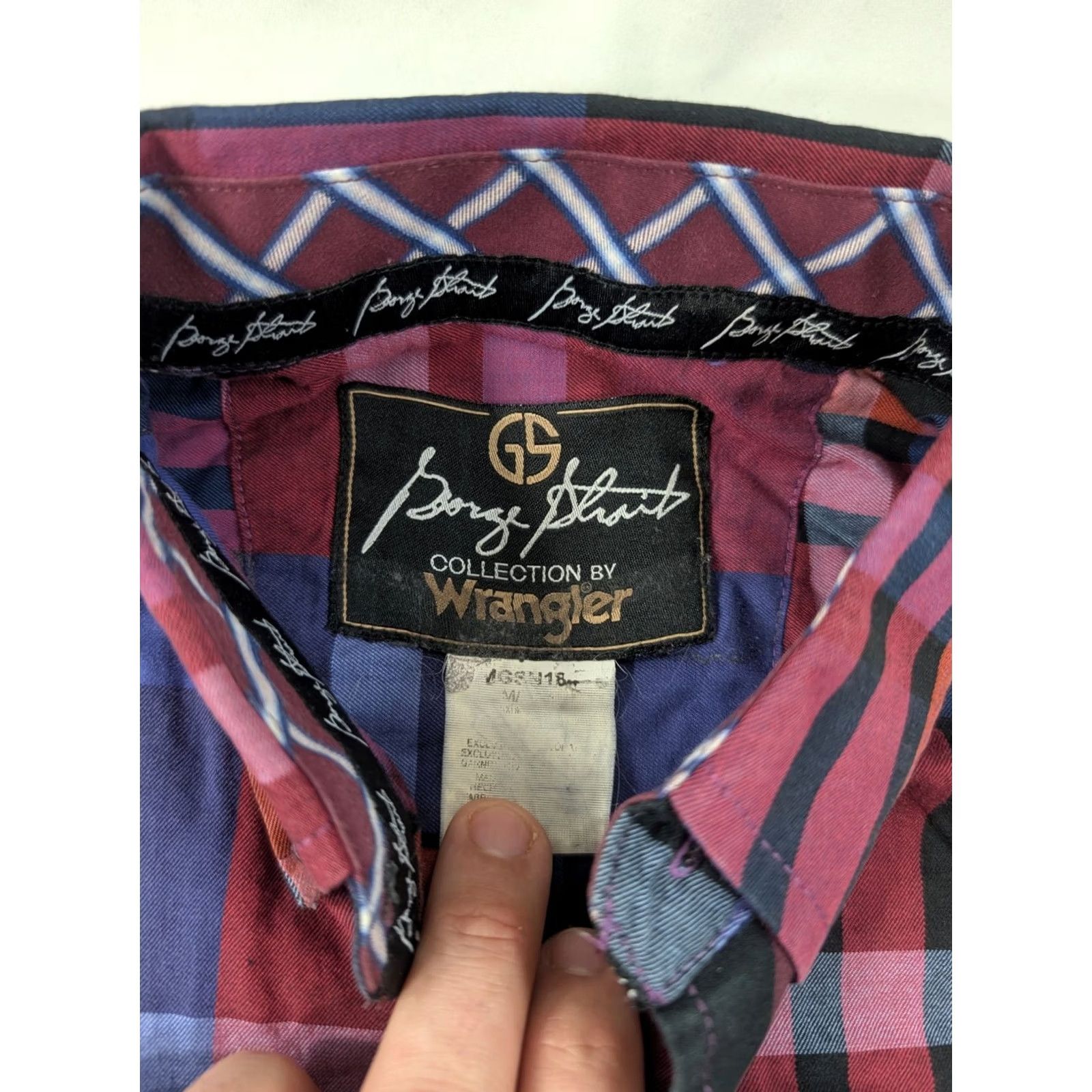 Wrangler Wrangler Shirt Mens M Red George Strait Men Sleeve Plaid Western Button Front Size US M / EU 48-50 / 2 - 4 Thumbnail