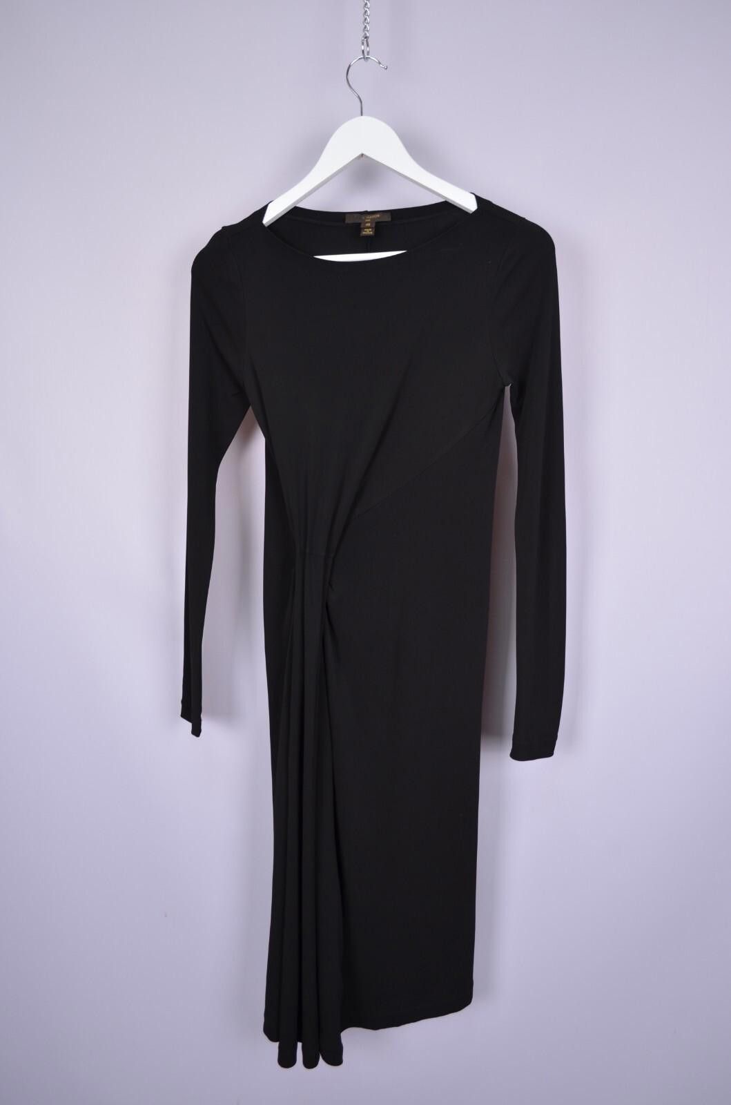 Louis Vuitton Louis Vuitton Black Knee Length Viscose Dress Size 40 US8 Size M / US 6-8 / IT 42-44 - 2 Thumbnail