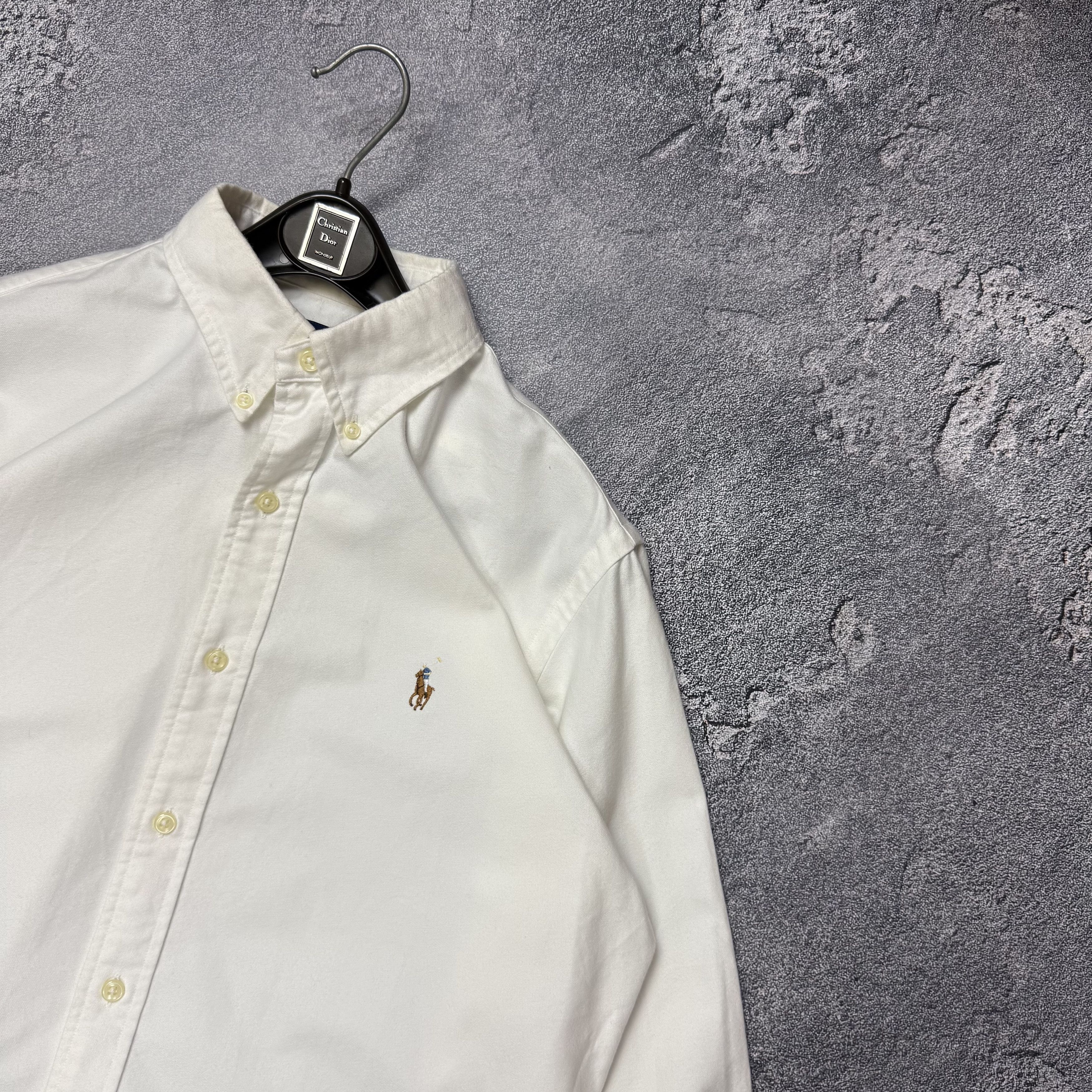 Polo Ralph Lauren Classic Polo Ralph Lauren White Shirt Long Sleeve Casual Size US M / EU 48-50 / 2 - 2 Thumbnail