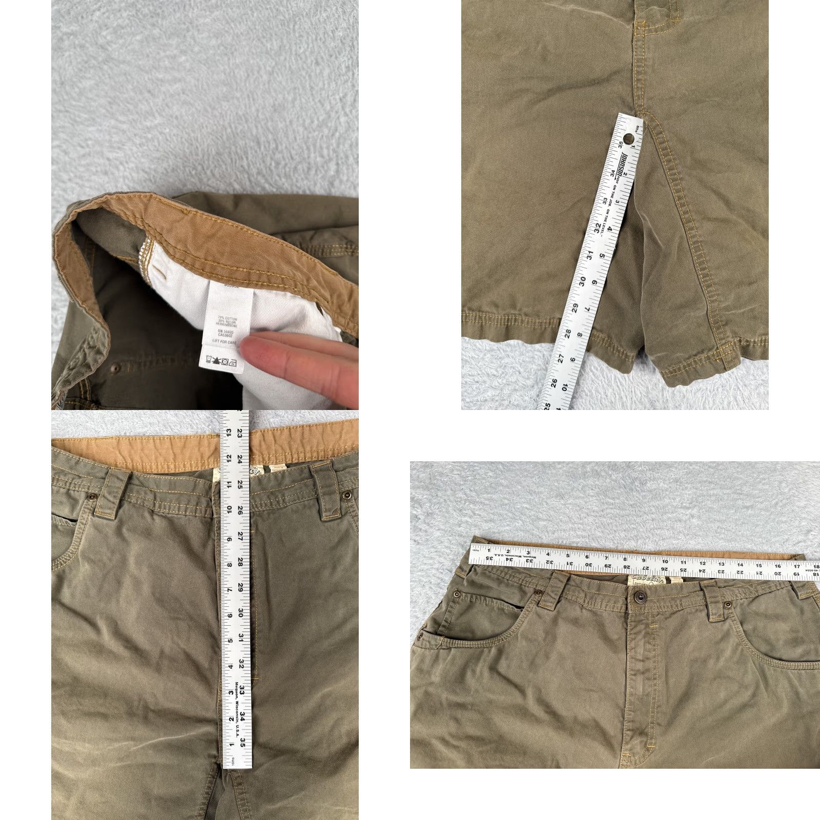 Vintage VINTAGE Columbia Mens Shorts 38 Green Beige Canvas Cargo 8in Inseam Regular 36x8 Casual Outdoors Men Size US 38 / EU 54 - 8 Thumbnail