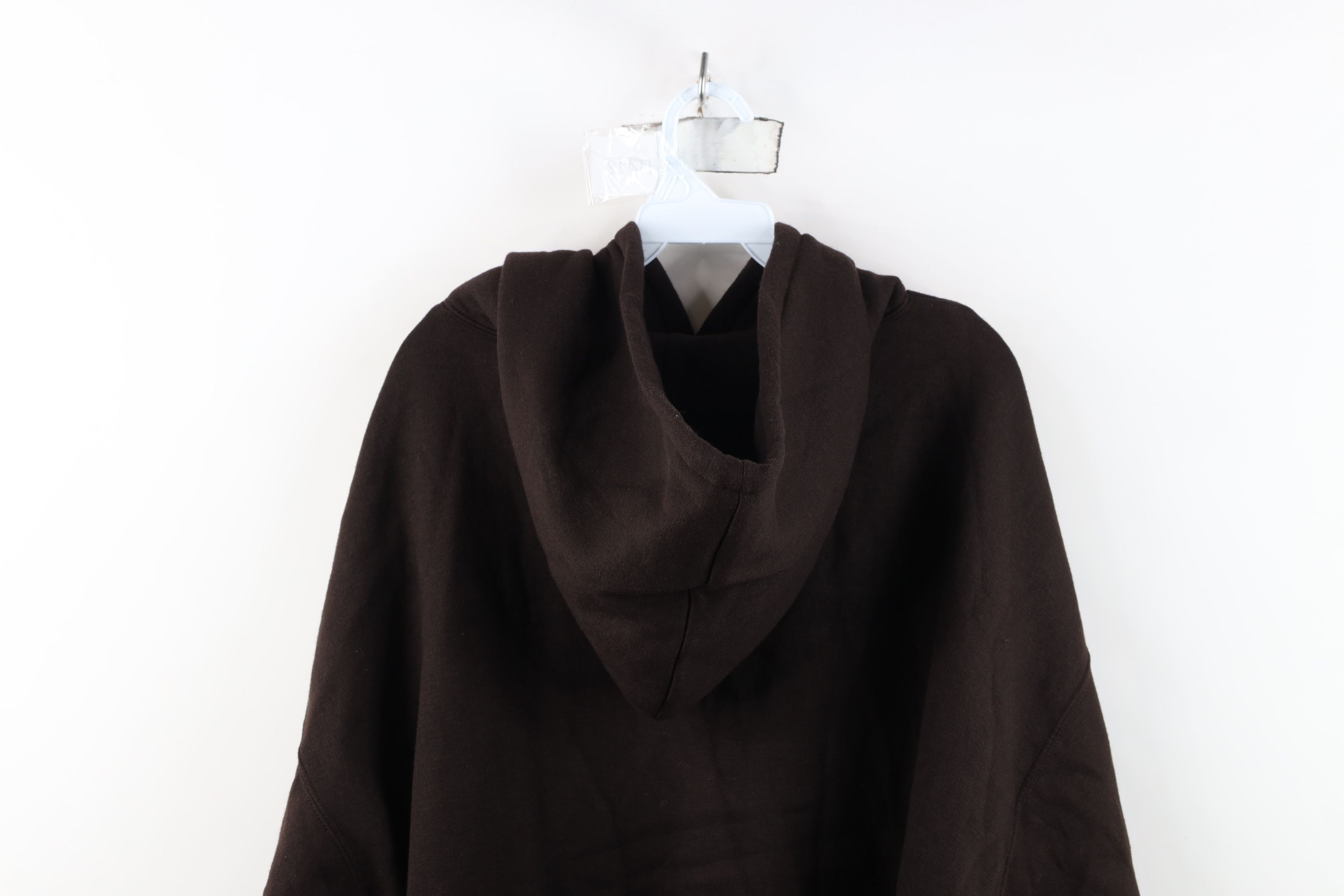 Vintage Deadstock Vintage 90s Streetwear Hoodie Sweatshirt Brown Size US XXL / EU 58 / 5 - 11 Thumbnail
