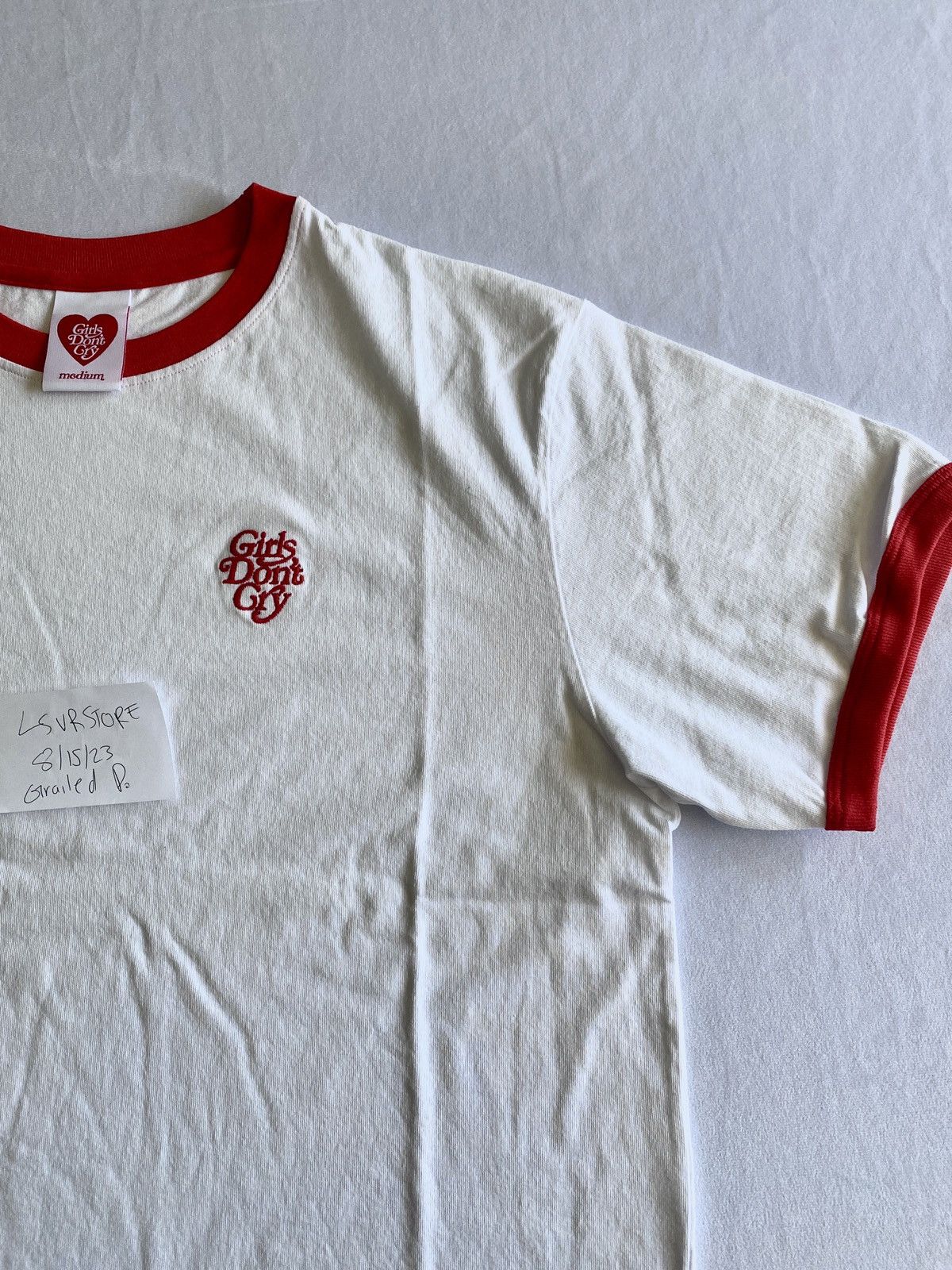 Girls Don't Cry GIRLS DON’T CRY RINGER TEE WHITE MEDIUM - LASTONE 🚨!! Size US M / EU 48-50 / 2 - 4 Thumbnail