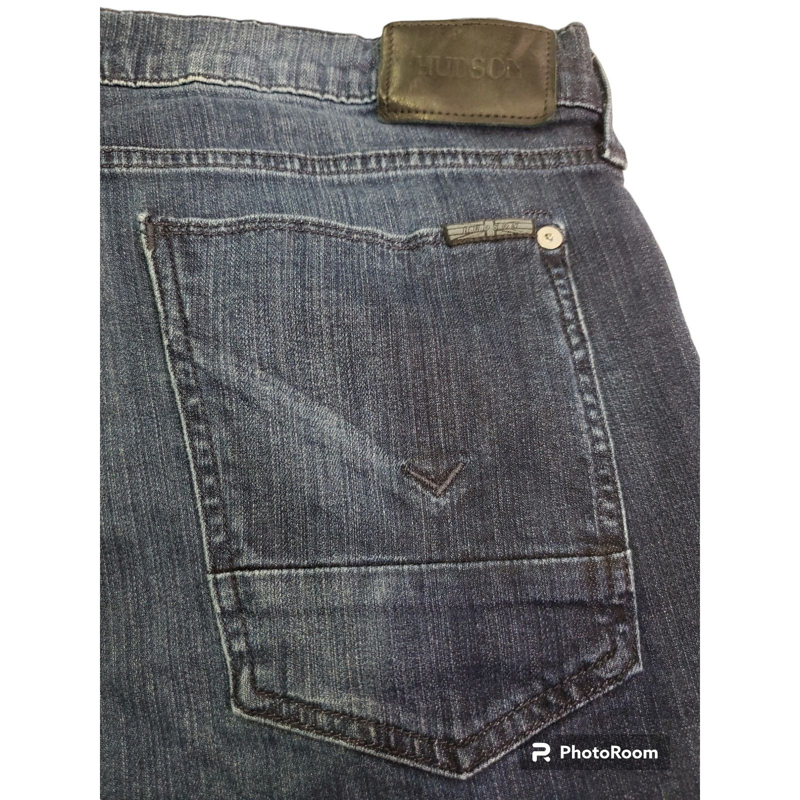 Hudson Hudson | Dark Wash Byron 6 Pocket Straight Zip Fly | Size 38 Size US 38 / EU 54 - 3 Thumbnail