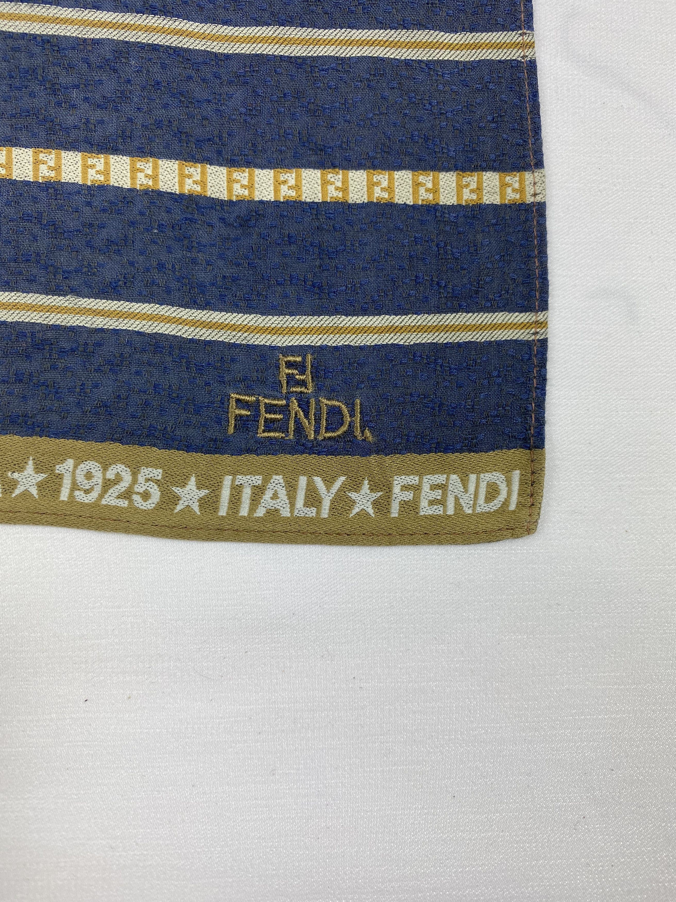 Vintage Fendi Handkerchief / Bandana / Neckerchief A895 Size ONE SIZE - 5 Thumbnail