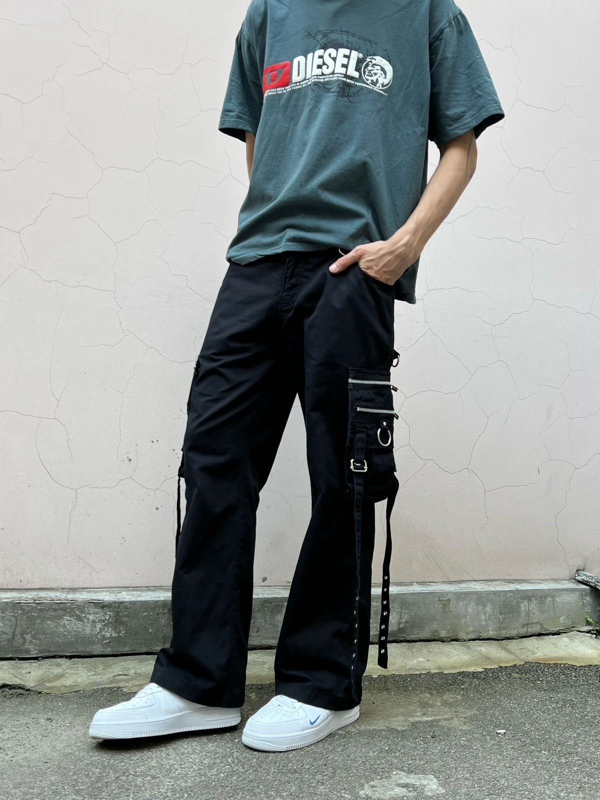 Japanese Brand Vintage Bondage Cargo Pant queen of darkness rock Size US 36 / EU 52 - 10 Thumbnail