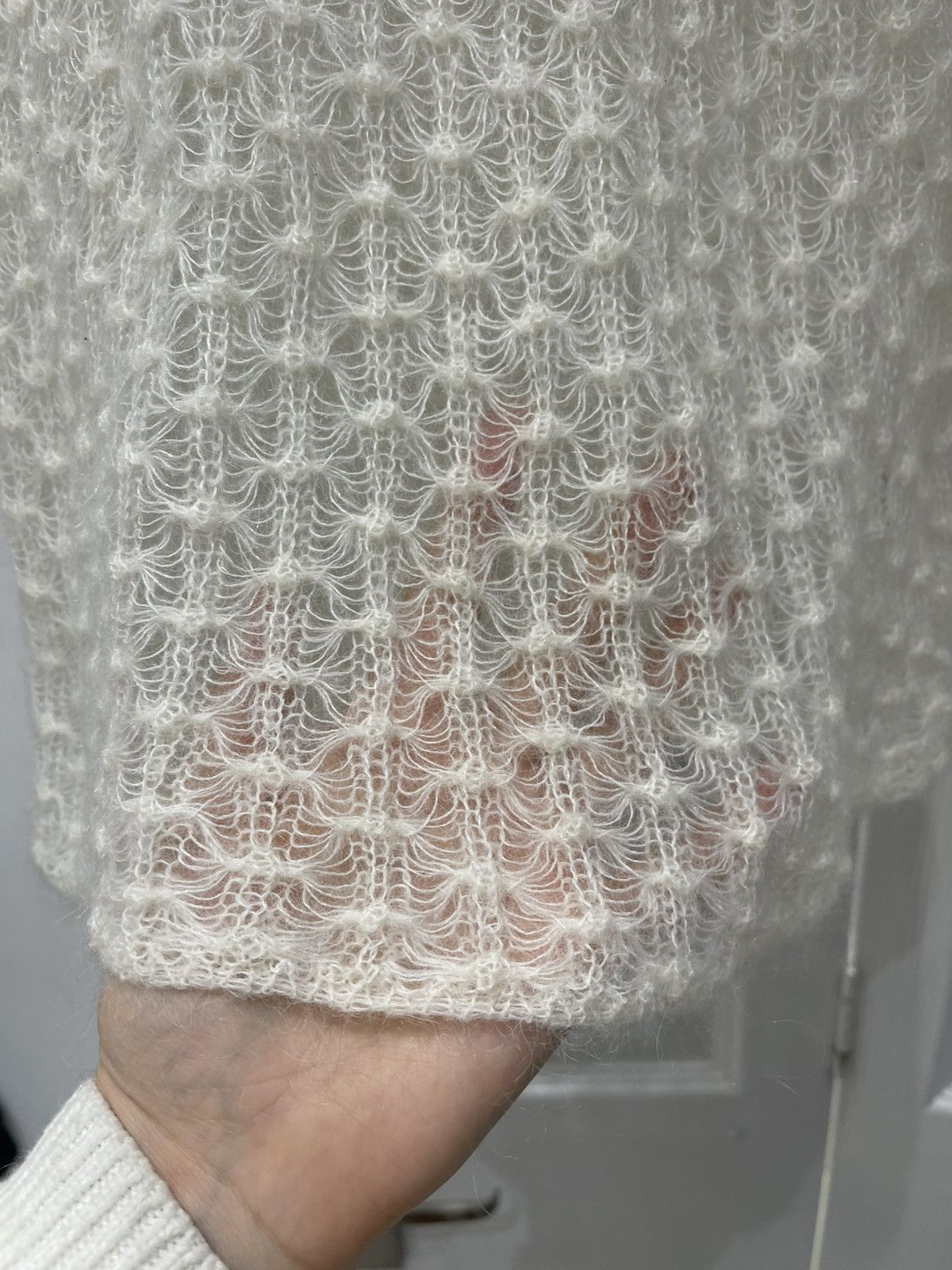 Versace Versace IT 44 (UK 12) Mohair-Blend Open-Knit Sleeveless Top Size M / US 6-8 / IT 42-44 - 3 Thumbnail