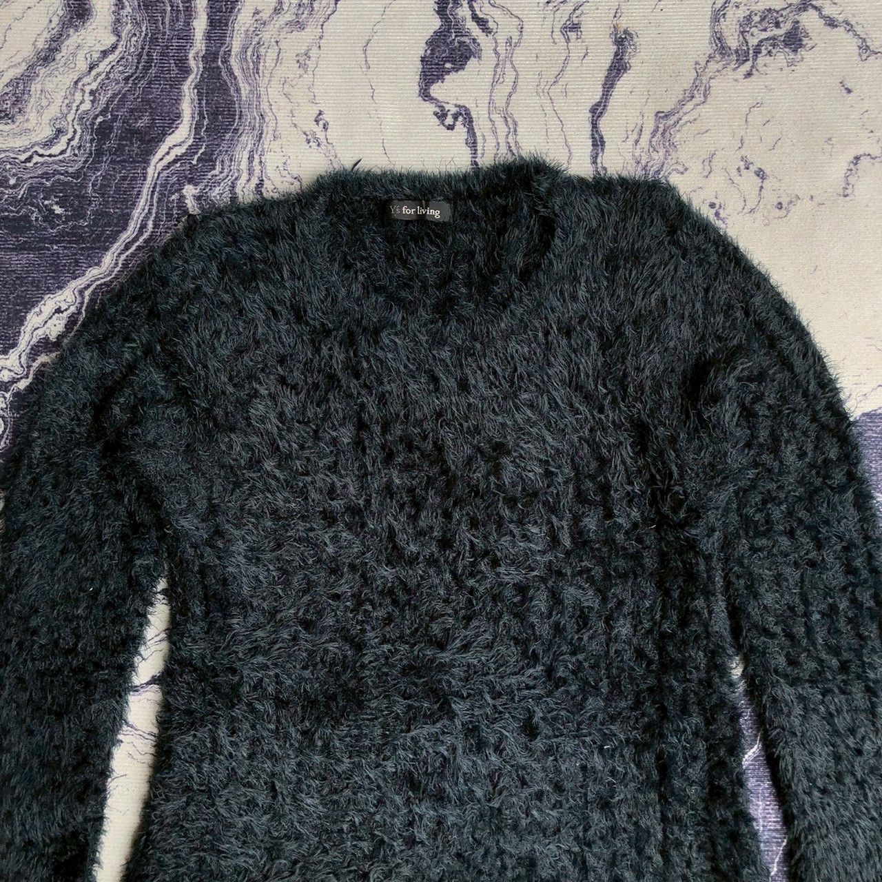 Y's Y’s for Living Fuzzy Knit Cardigan Size S / US 4 / IT 40 - 3 Thumbnail