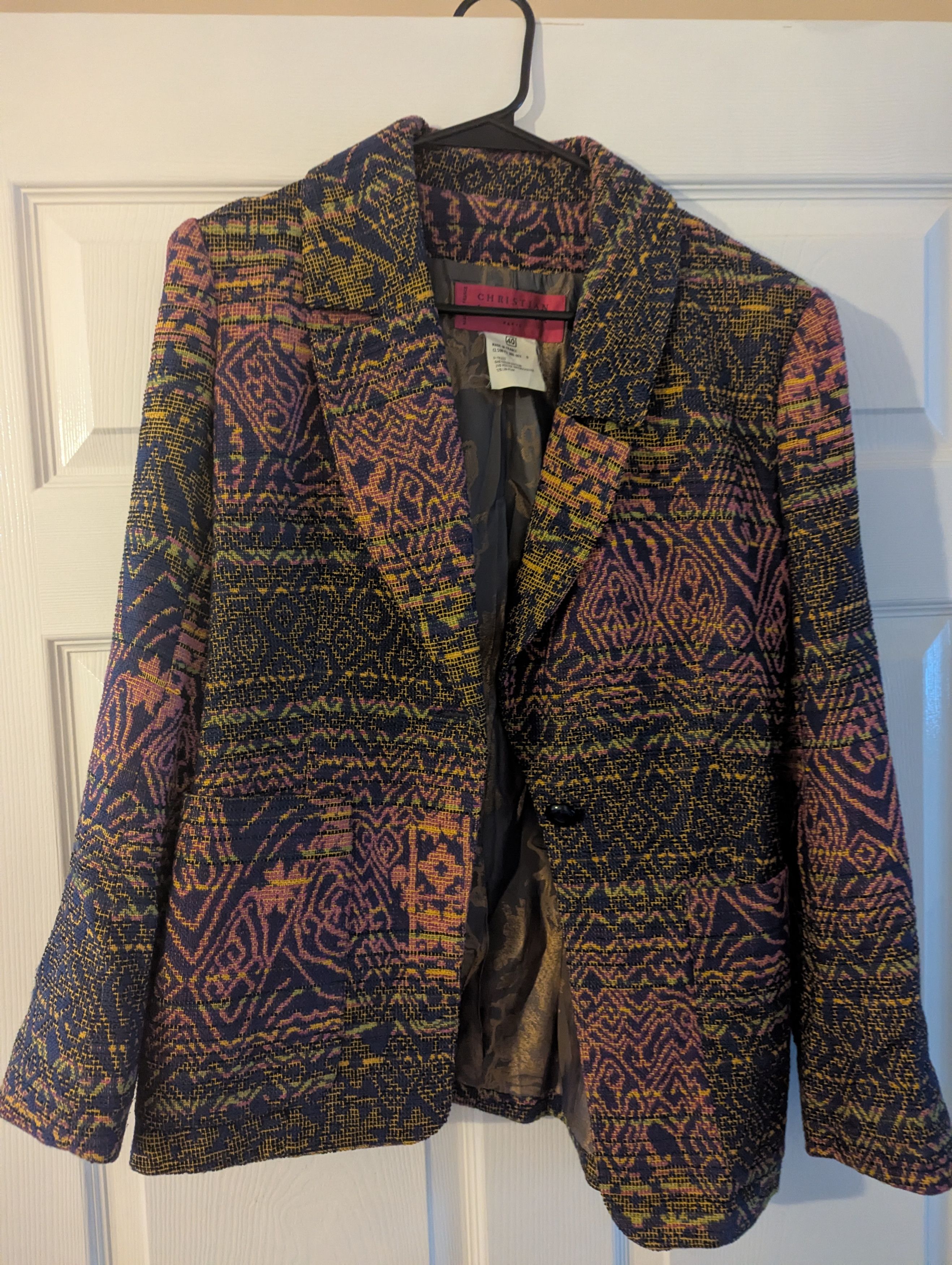 Christian Lacroix Christian LaCroix multicolour viscose vintage blazer Size M / US 6-8 / IT 42-44 - 1 Thumbnail