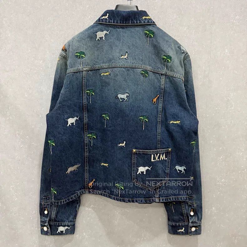 Louis Vuitton Louis Vuitton Animal print denim jacket Size US L / EU 52-54 / 3 - 3 Thumbnail