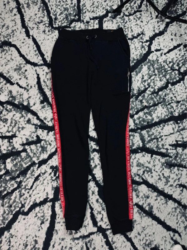 Alpha Industries Alpha Industries Tracksuit Pants Black Red M Size US 32 / EU 48 - 2 Thumbnail