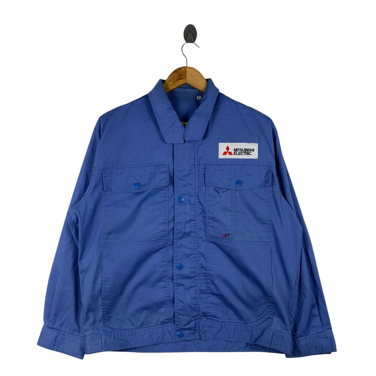 Vintage Vintage MITSUBISHI ELECTRIC Japanese Brand Worker Shirts Size US L / EU 52-54 / 3 - 1 Thumbnail