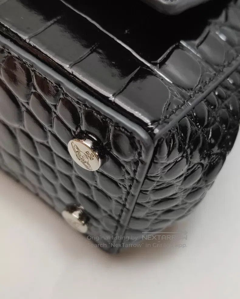 Vivienne Westwood Vivienne Westwood size OS Hazel black crocodile pattern sho Size ONE SIZE - 9 Thumbnail