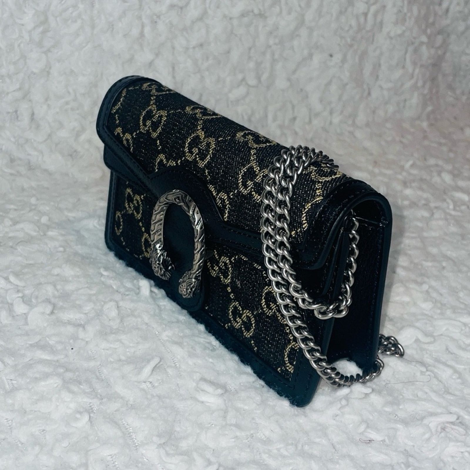 Gucci Gucci Dionysus Super Mini GG Denim Bag Size ONE SIZE - 6 Thumbnail