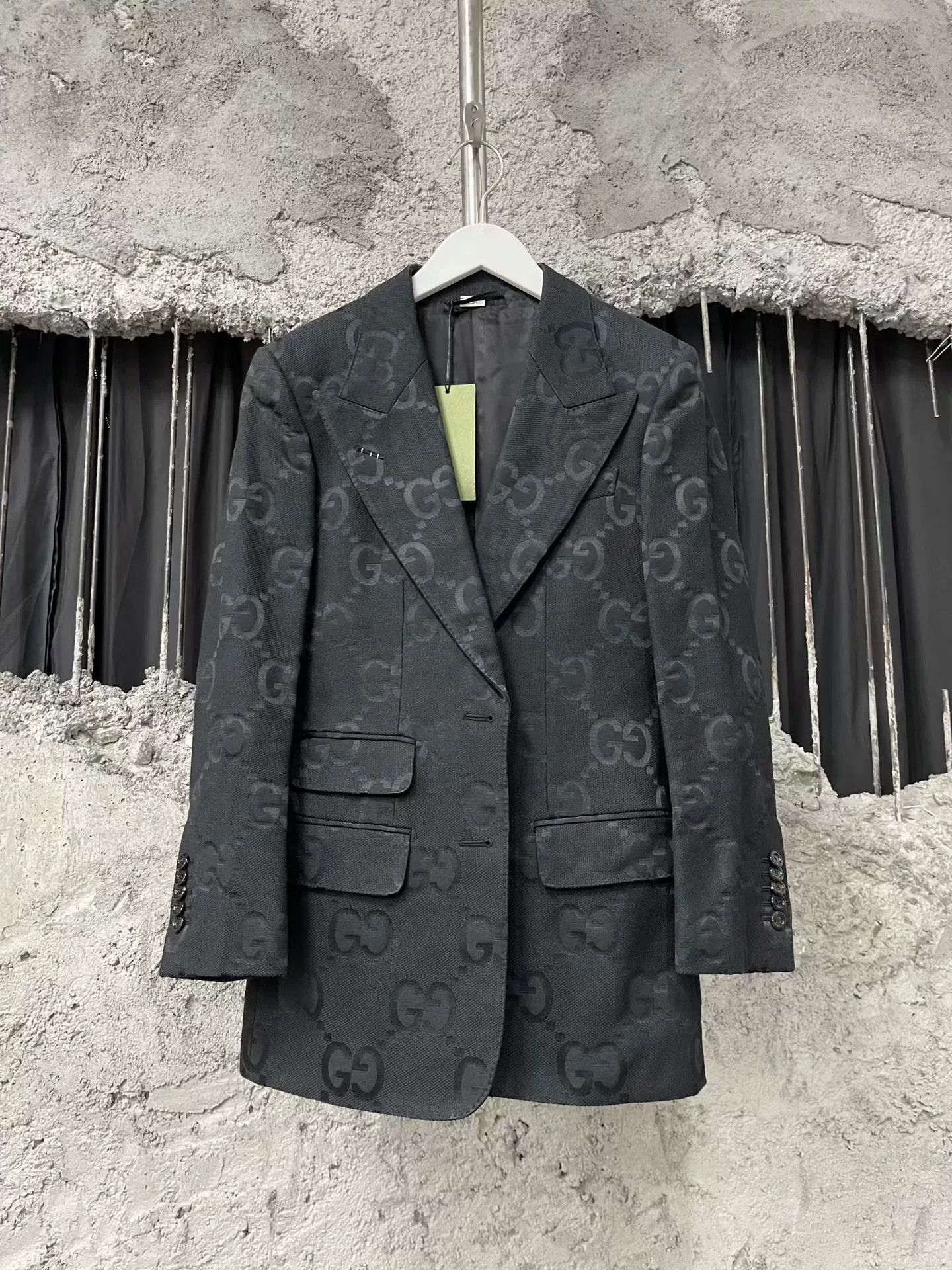 Gucci Gucci Logo Patterned Blazer Size US XS / EU 42 / 0 - 1 Thumbnail