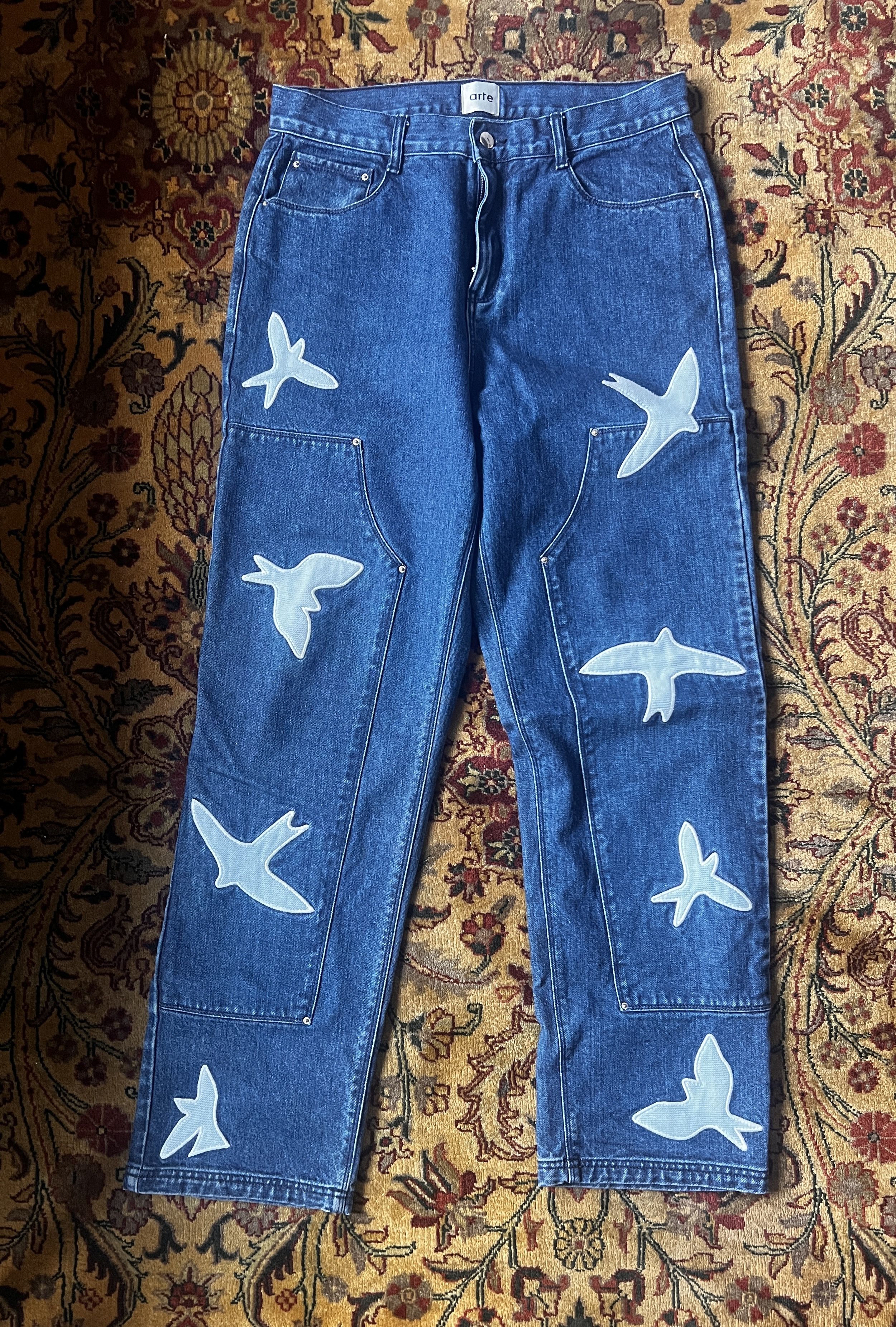 image of Arte Antwerp Parker Birds Denim, Men's (Size 32)