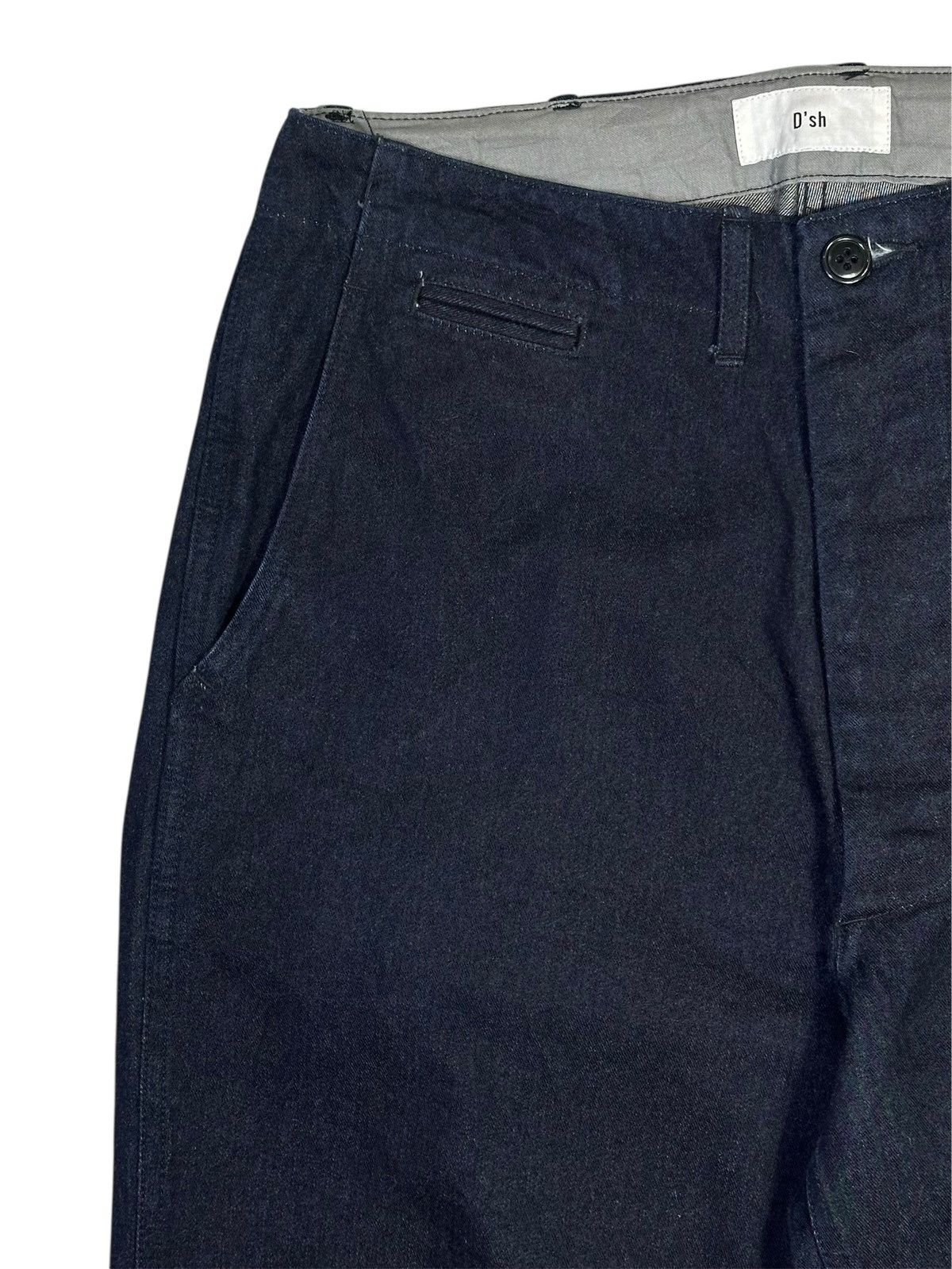 URBAN RESEARCH DOORS URBAN RESEARCH DOORS DARK INDIGO DYED RAW DENIM TROUSERS Size US 30 / EU 46 - 2 Thumbnail