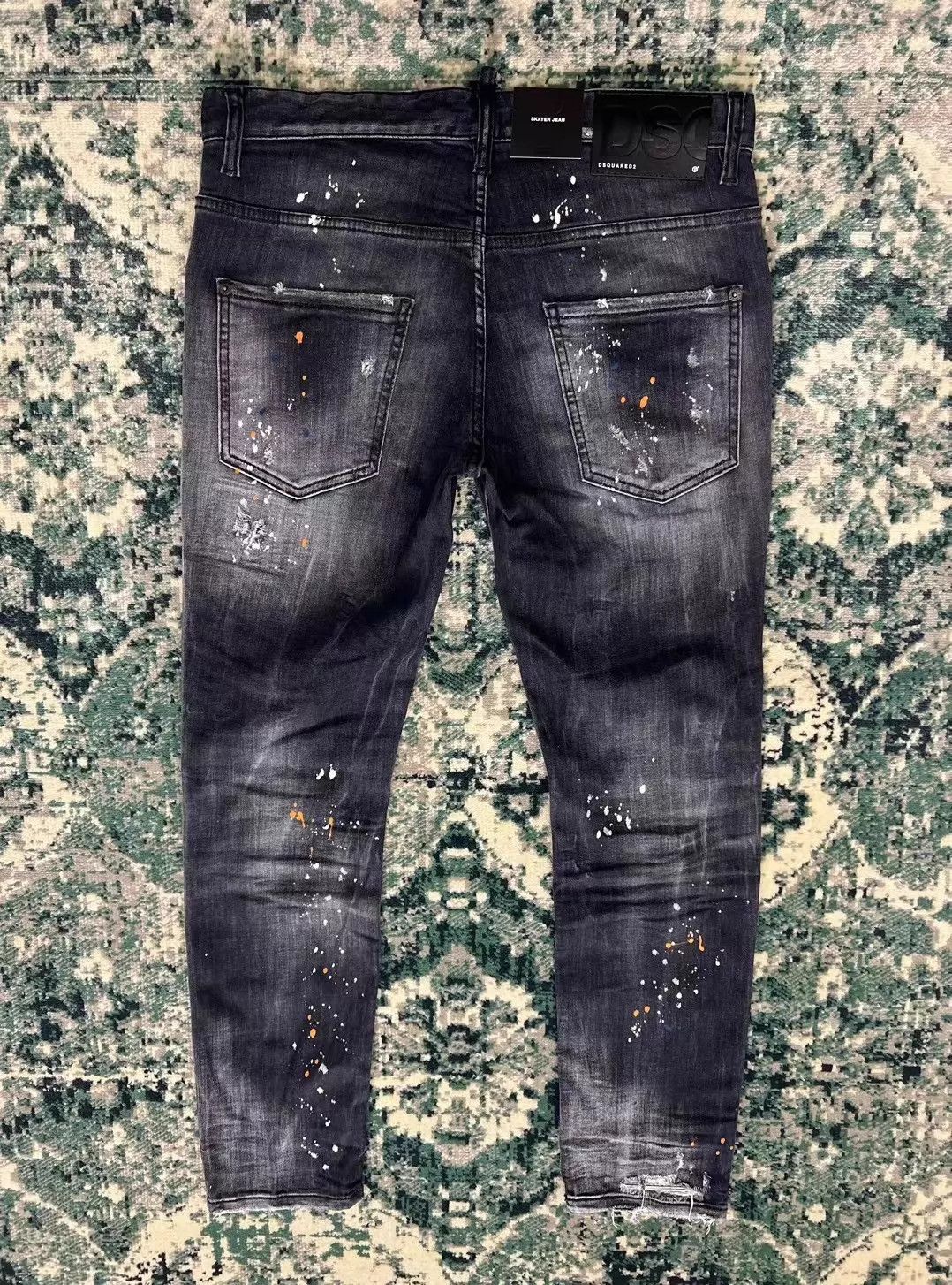 Dsquared2 Dsquared2 2023 SS Black Gray Patched SKATER Jeans Size US 30 / EU 46 - 2 Thumbnail