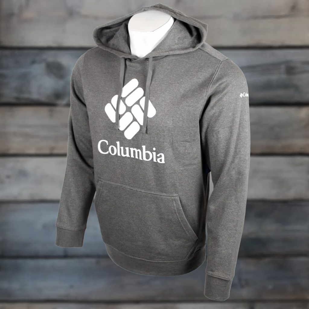 Vintage Columbia Men's Hoodie Trek Big Graphic Sweatshirt M Medium Dark Grey AM5782 031 Size US M / EU 48-50 / 2 - 1 Thumbnail