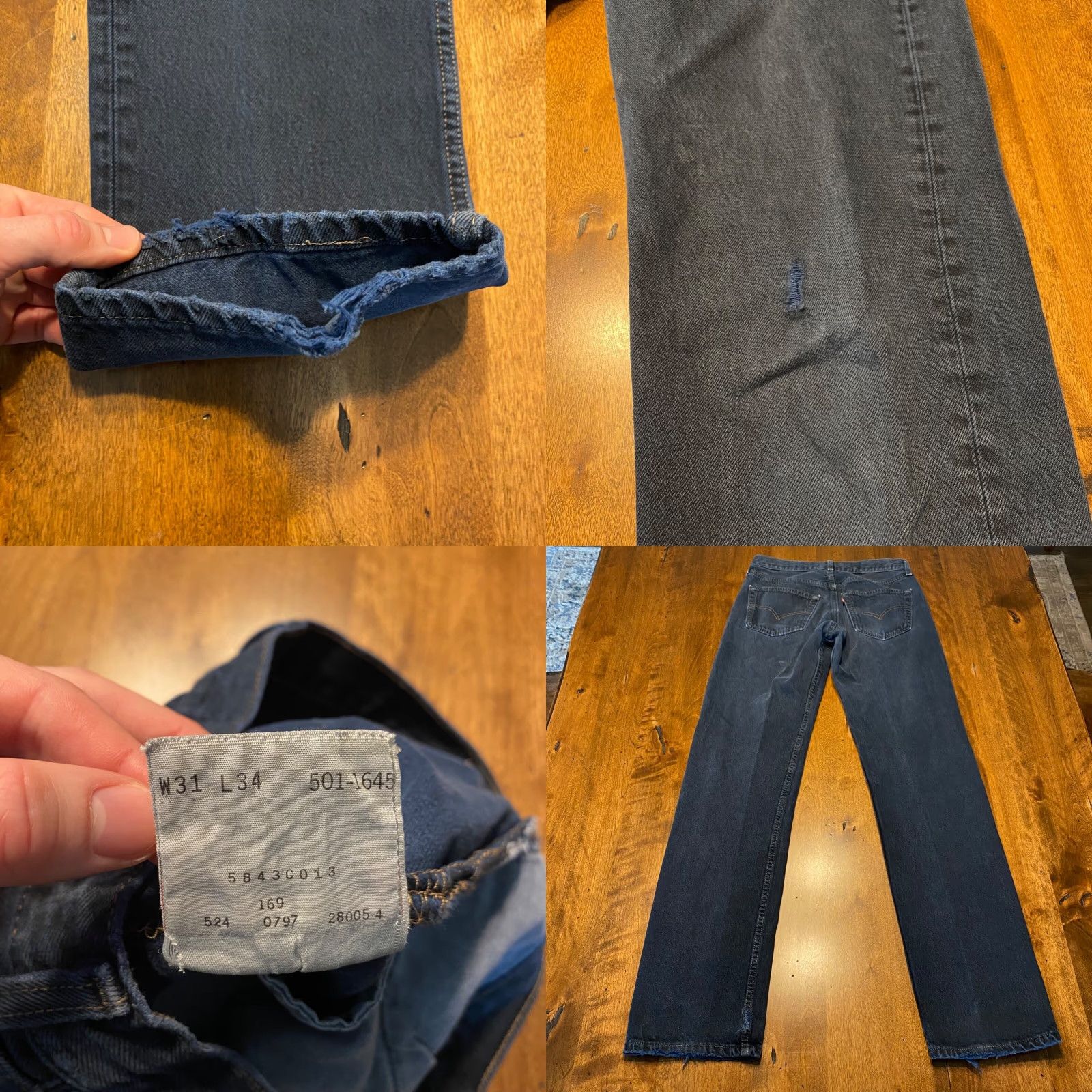 Levi's VTG Levi's 501 Jeans Mens 30x32 Blue Dark Wash Button Fly Denim Pants USA Made Size US 30 / EU 46 - 8 Thumbnail