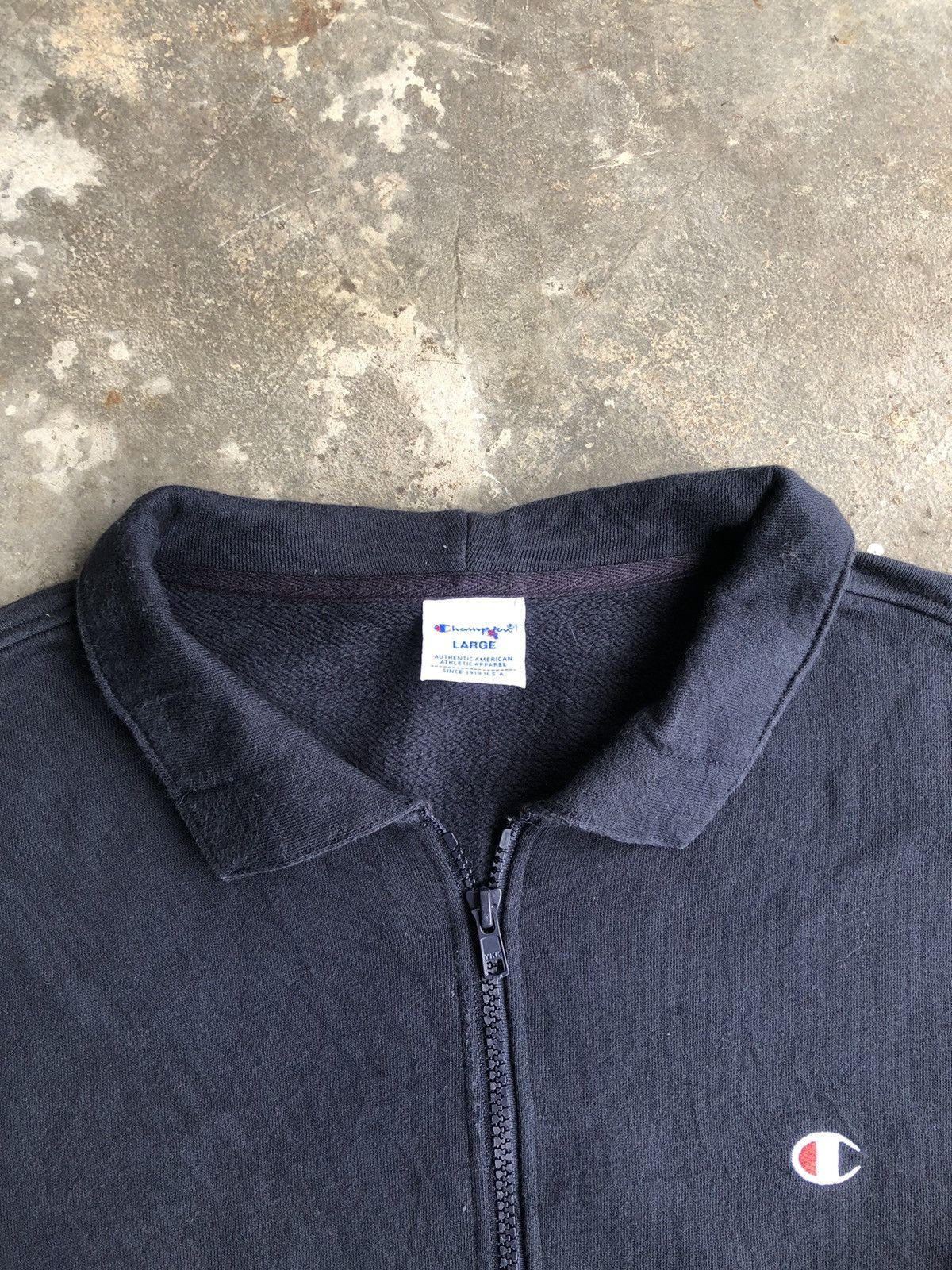 Champion × Vintage Vintage 90s Champion Small Embroidery Logo Zipper Sweater Size US M / EU 48-50 / 2 - 6 Thumbnail