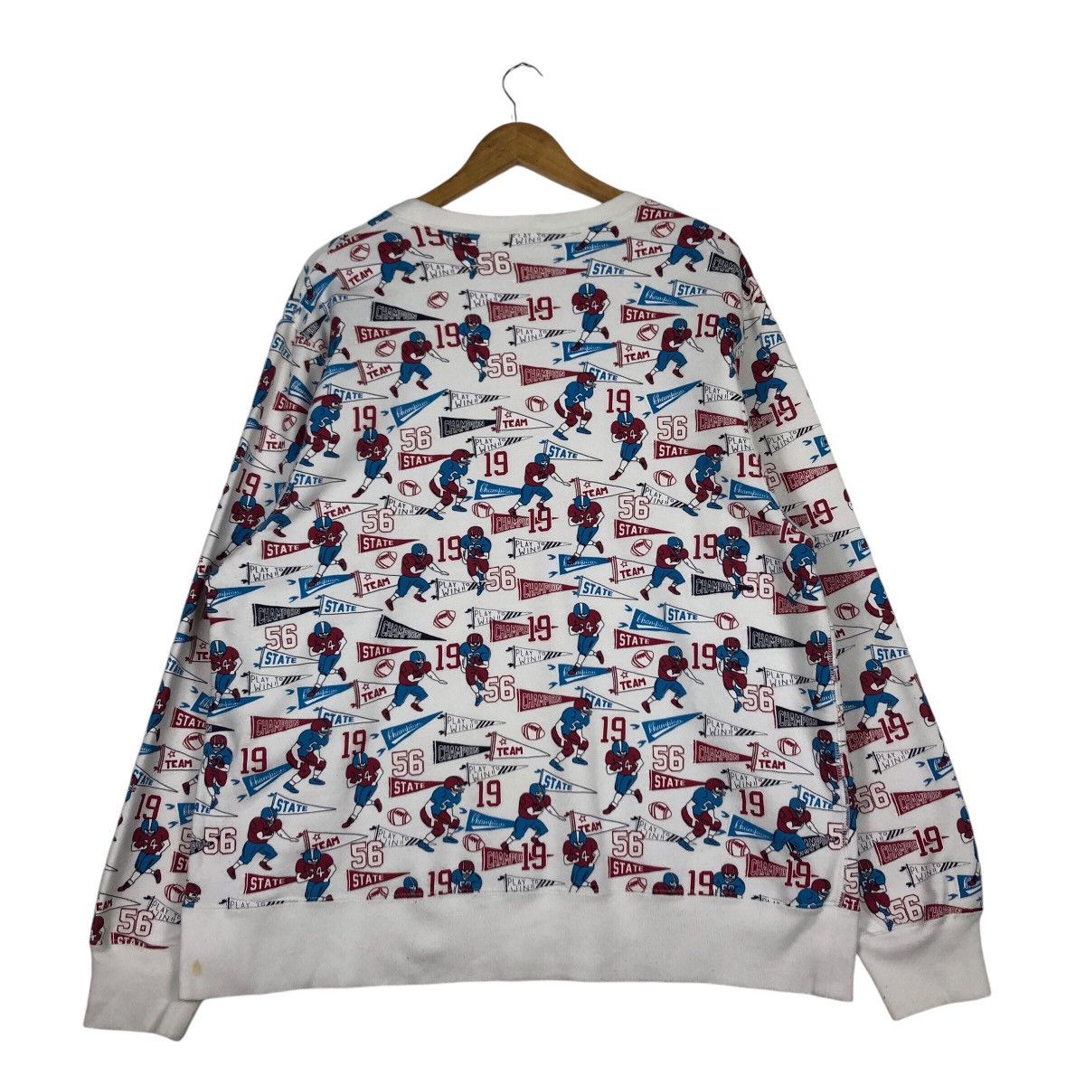 Champion × Japanese Brand × Vintage Vintage Champion Full Print Rare Baseball Rugby Large Size US L / EU 52-54 / 3 - 7 Thumbnail