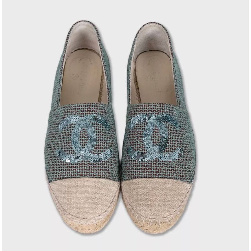 Chanel Chanel Sequin-Embellished Espadrilles - Size 40 Size US 9 / IT 39 - 2 Thumbnail