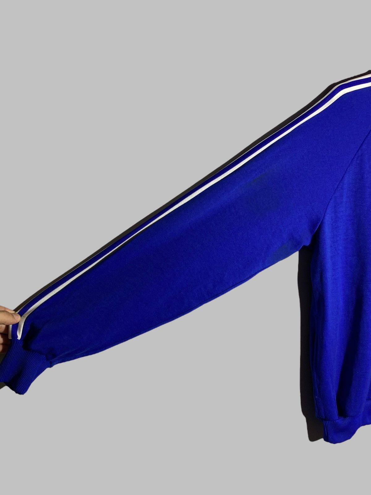 Vintage 🔥 ADIDAS 80S TRACK JACKET RETRO BLUE RAVE VINTAGE DRIP Size US XXL / EU 58 / 5 - 8 Thumbnail