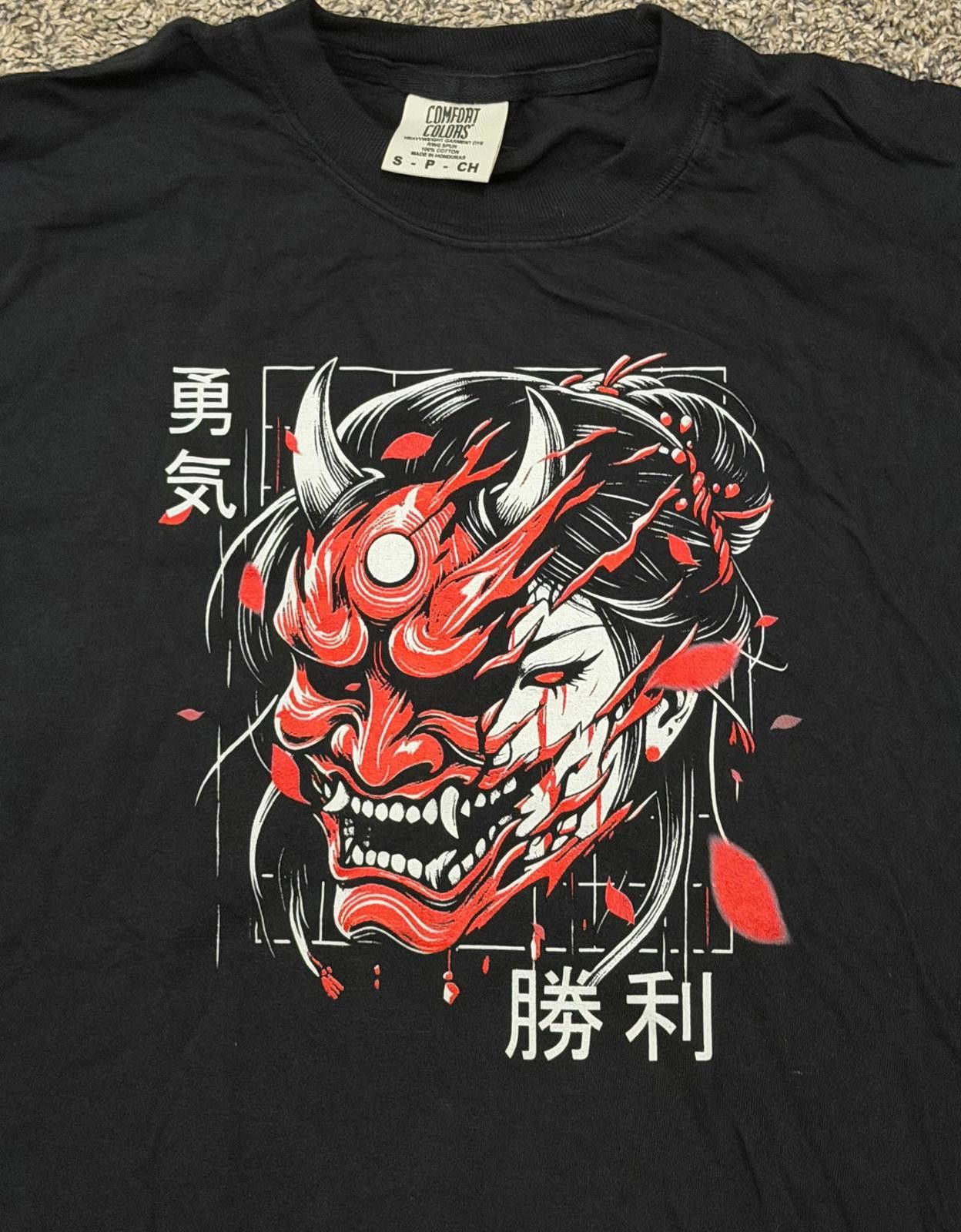 Other Badass Oni Mask T-shirt in Black (SMALL) Size S / US 4 / IT 40 - 2 Thumbnail