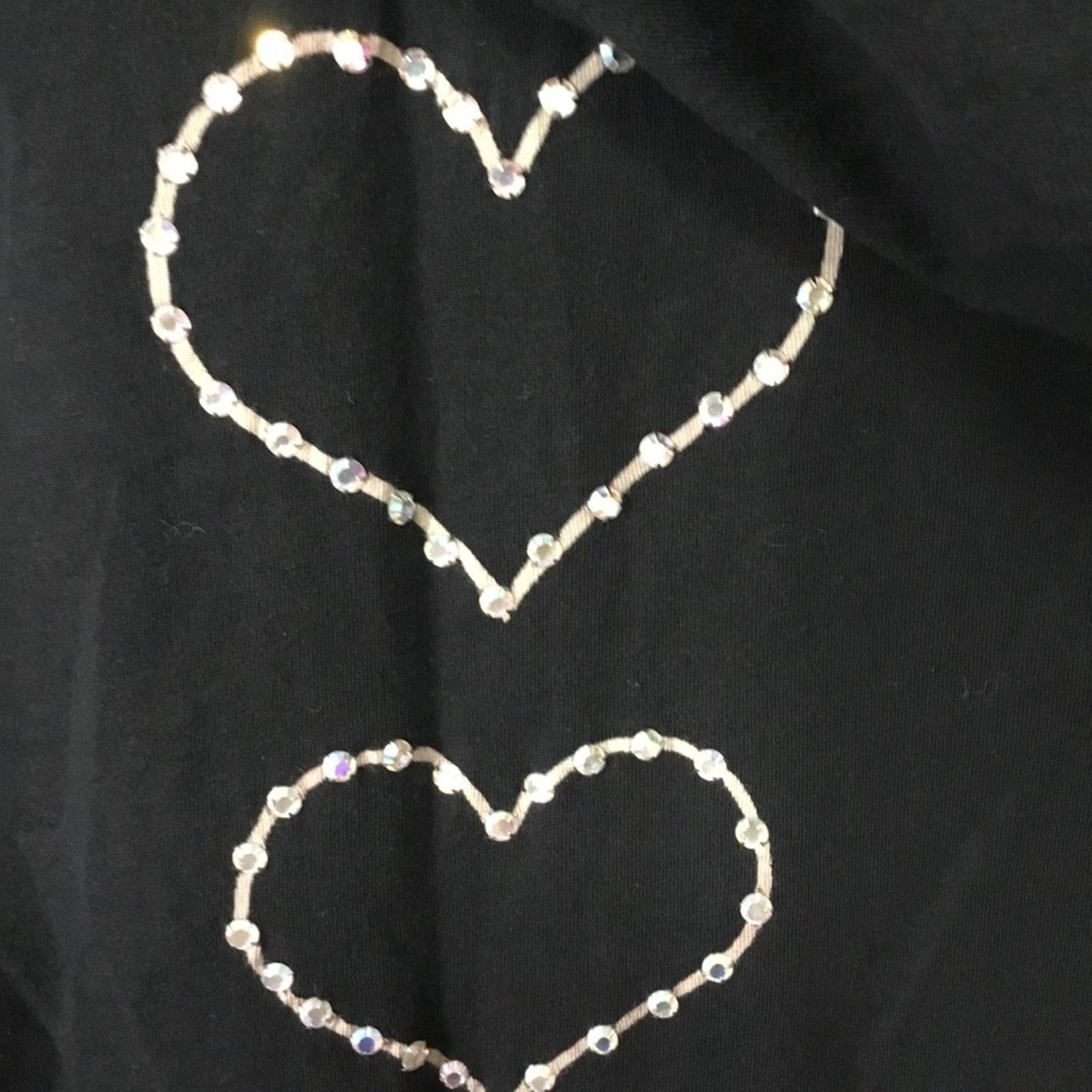 Other Black with Multi-Heart Hoodie Top Size S / US 4 / IT 40 - 10 Thumbnail