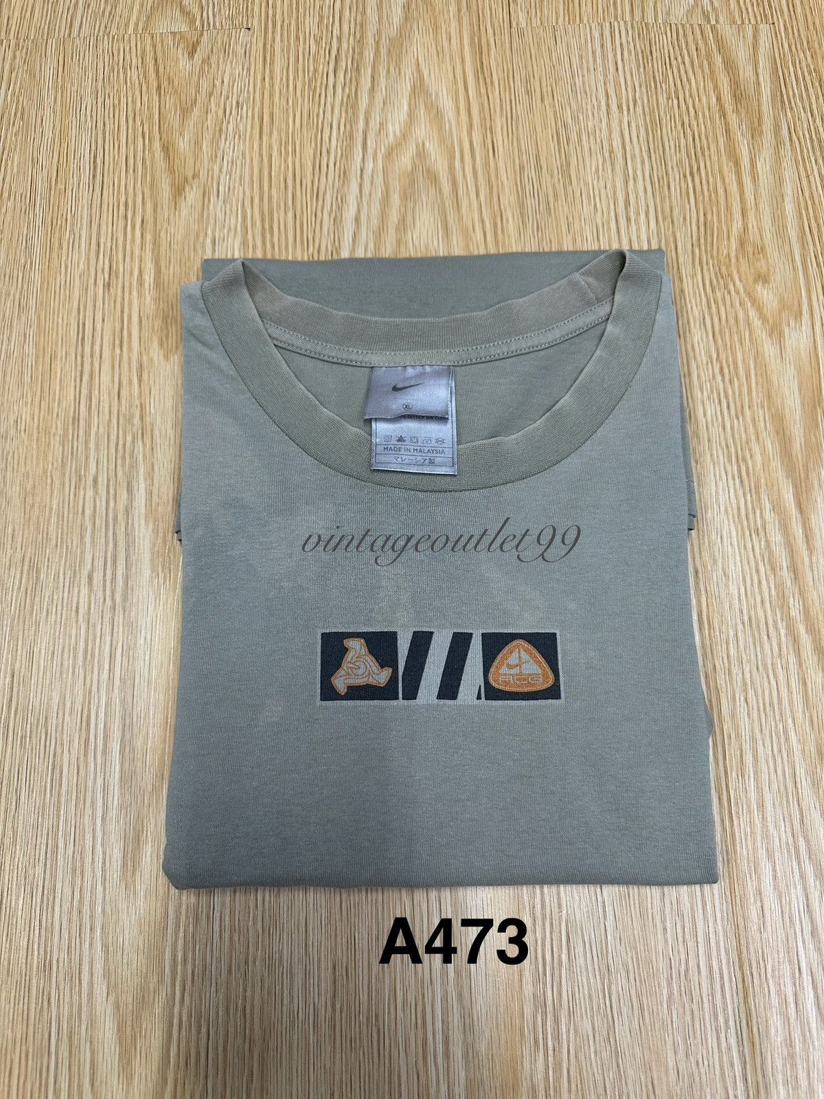 Nike × Nike ACG × Vintage Vintage Nike ACG Sunfaded Limited Made In Malaysia A473 Size US XL / EU 56 / 4 - 11 Thumbnail