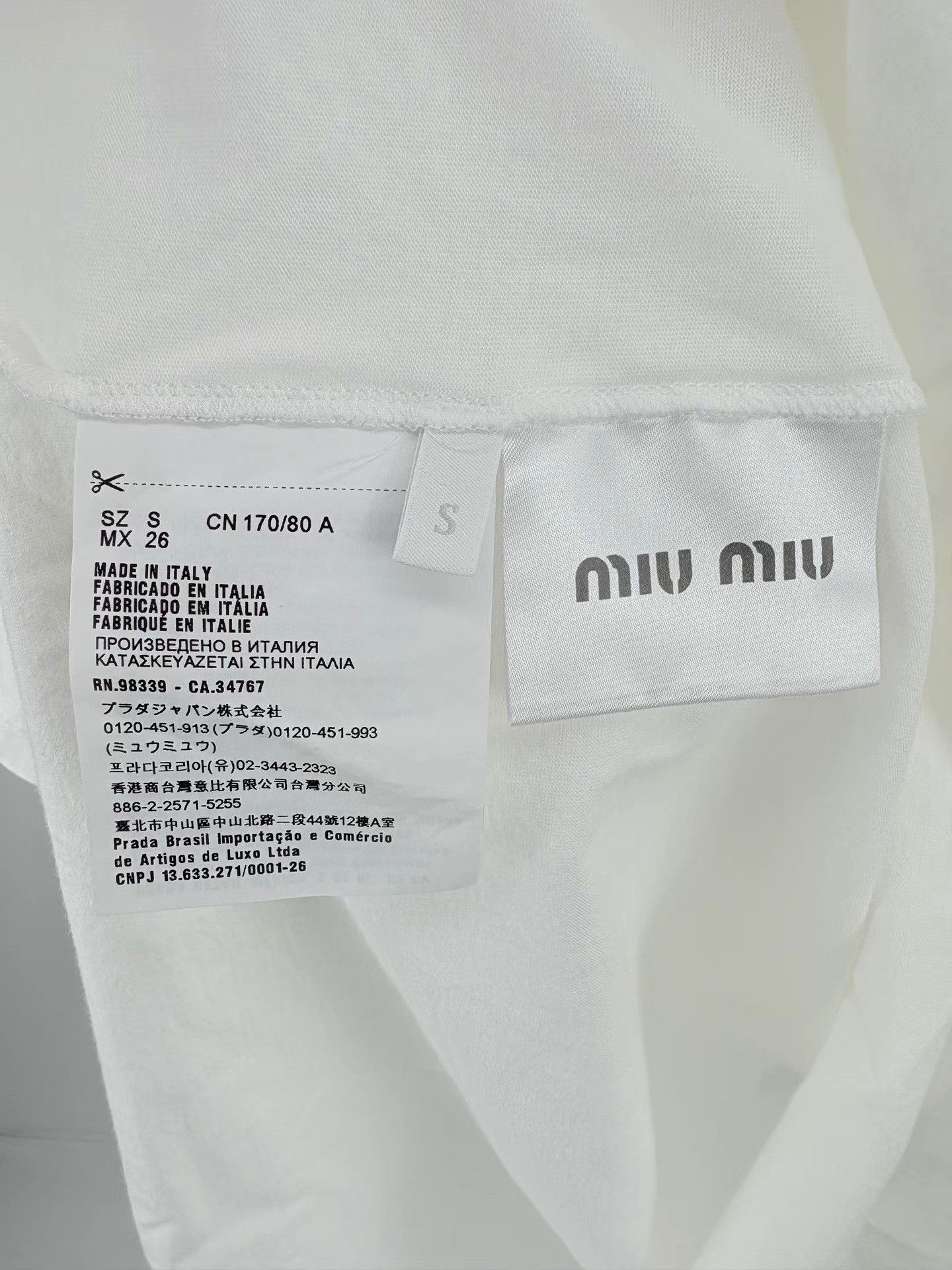 Miu Miu MIUMIU Cherry & Letter Print Short Sleeve K1 Size US S / EU 44-46 / 1 - 4 Thumbnail