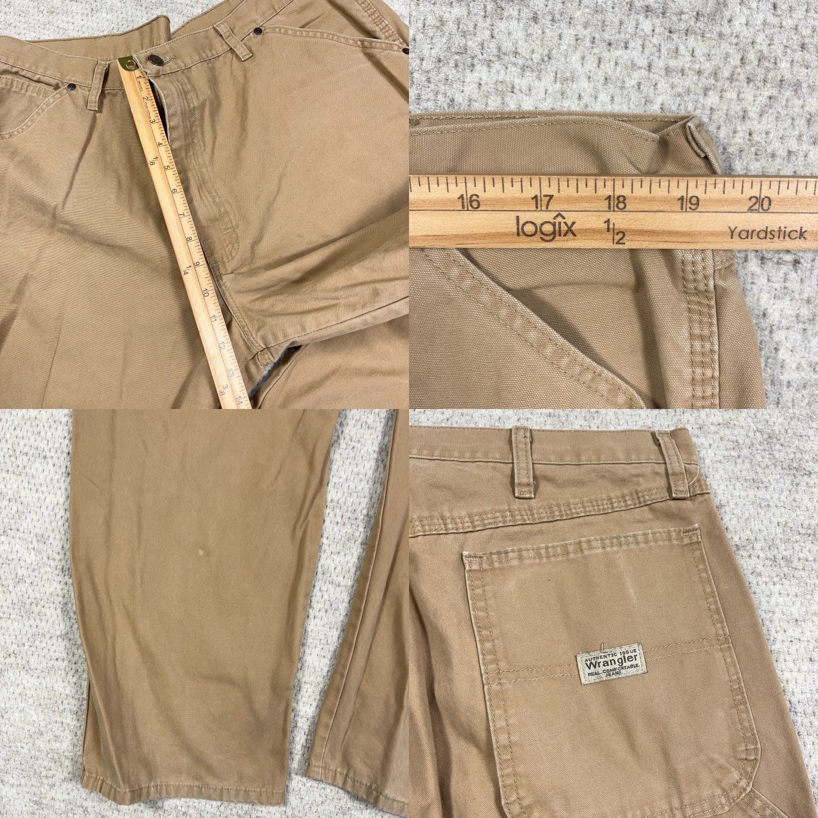 Wrangler VINTAGE Wrangler Jeans Men 40x30 Brown Canvas Baggy Grunge Wrangler Jeans Men 40x30 Brown Canvas Baggy Grunge Size US 40 / EU 56 - 9 Thumbnail