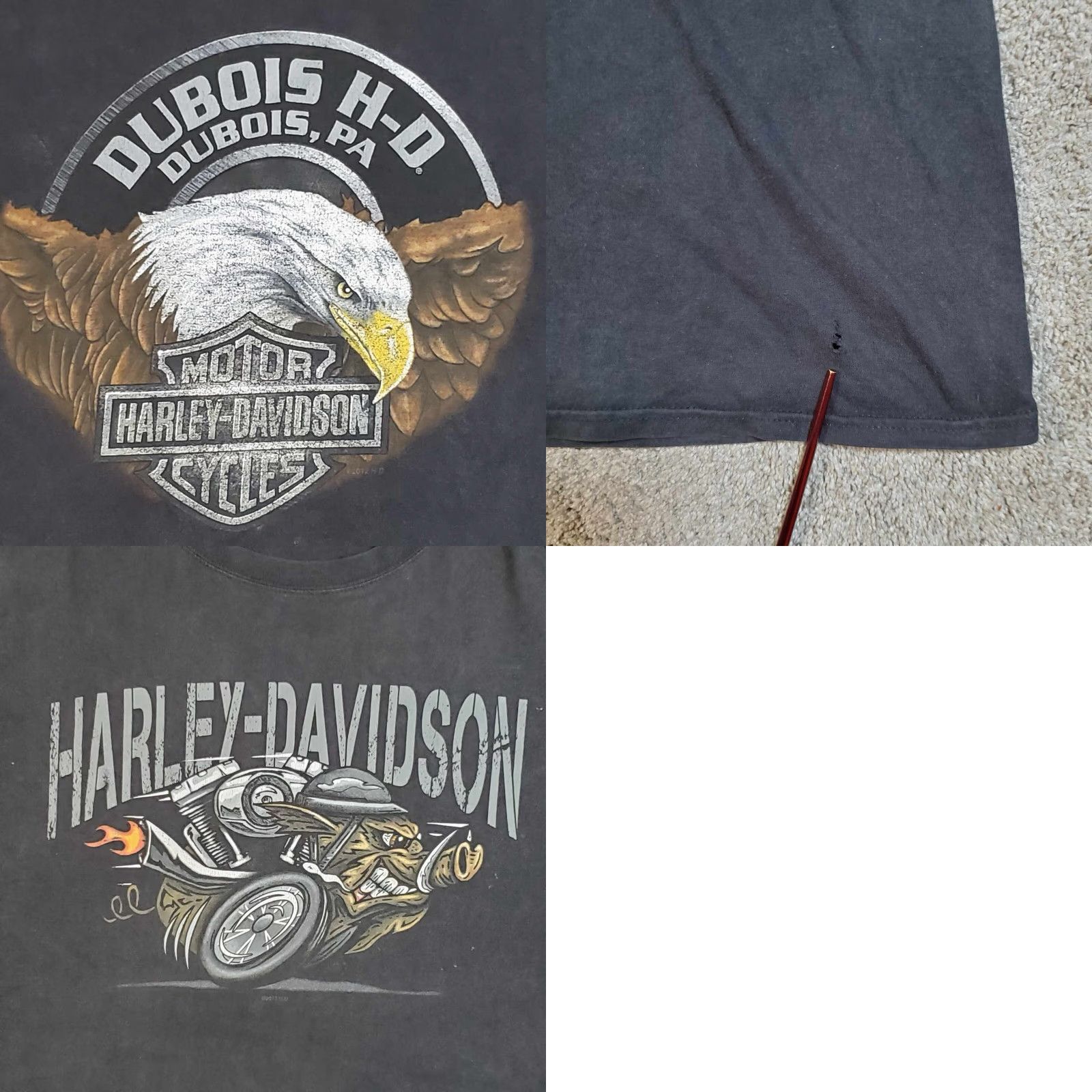 Harley Davidson VINTAGE Harley Davidson Shirt Size 2XL Pig Hog Biker Dubois PA Faded Distressed Grunge Size US XXL / EU 58 / 5 - 9 Thumbnail