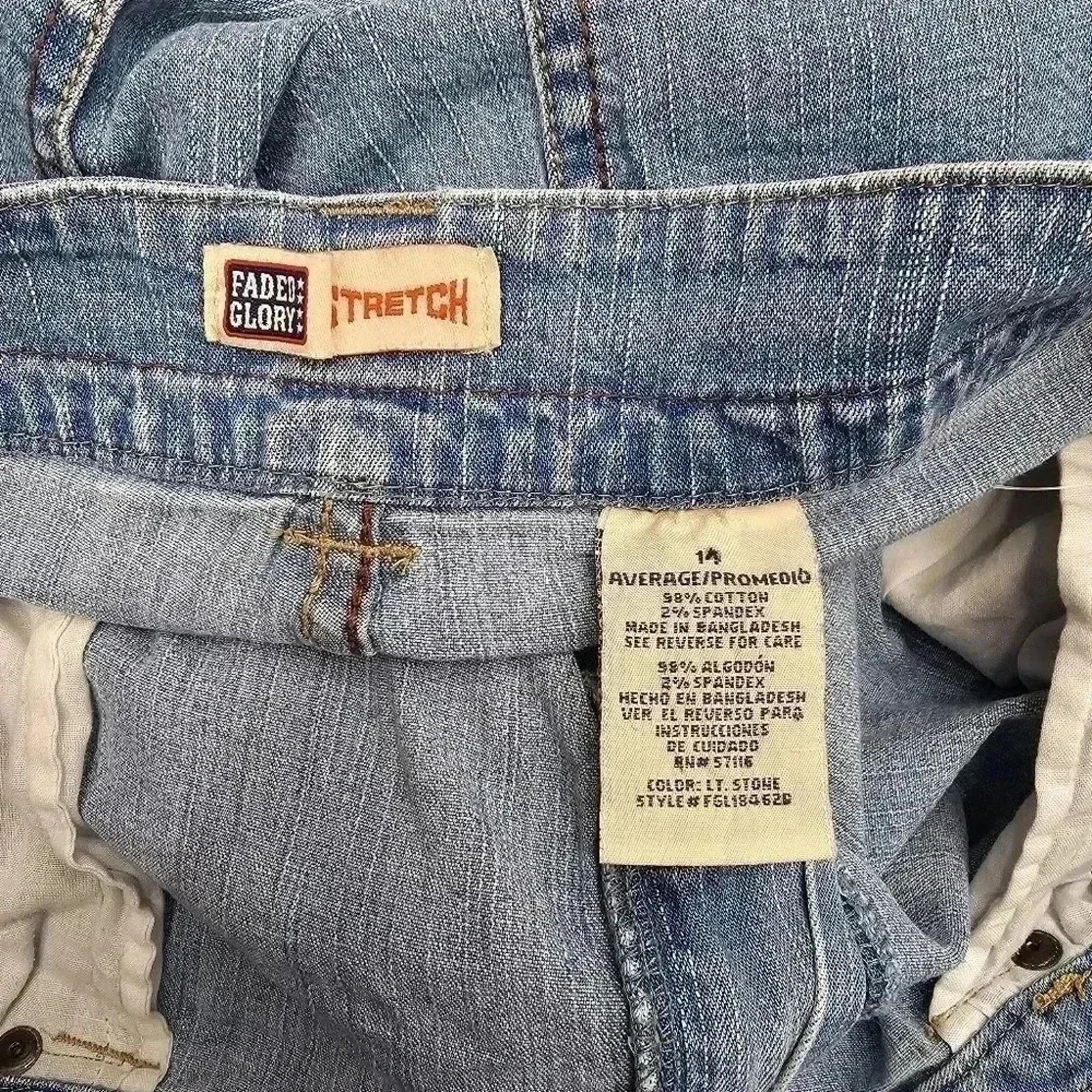Faded Glory Faded Glory Blue Denim Jeans Casual Women's Shorts Size 14 Size 36" / US 14 / IT 50 - 5 Thumbnail
