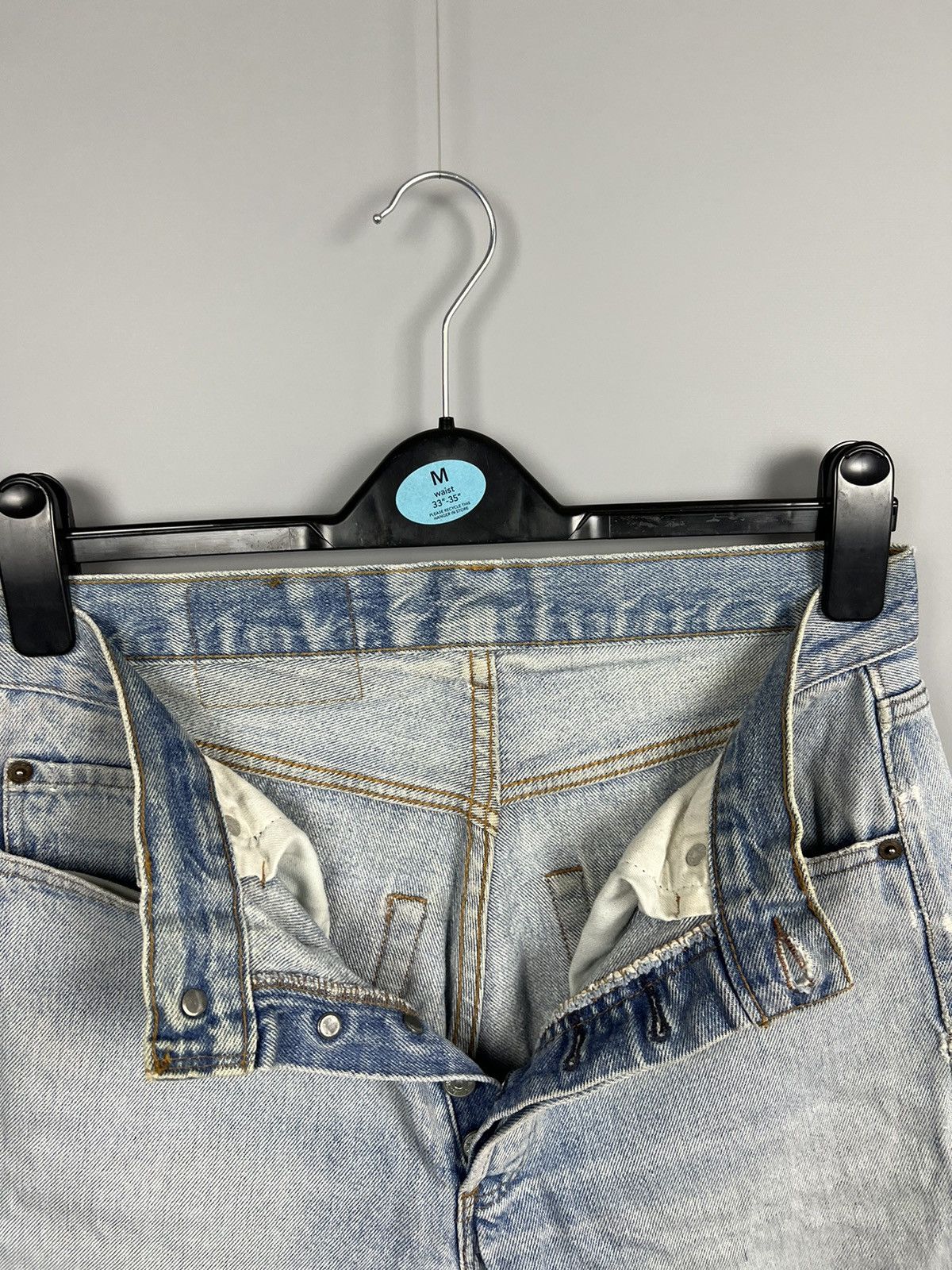 Levi's Vintage patchwork levi's 501 made in France 🇫🇷 denim shorts Size 27" / US 4 / IT 40 - 9 Thumbnail