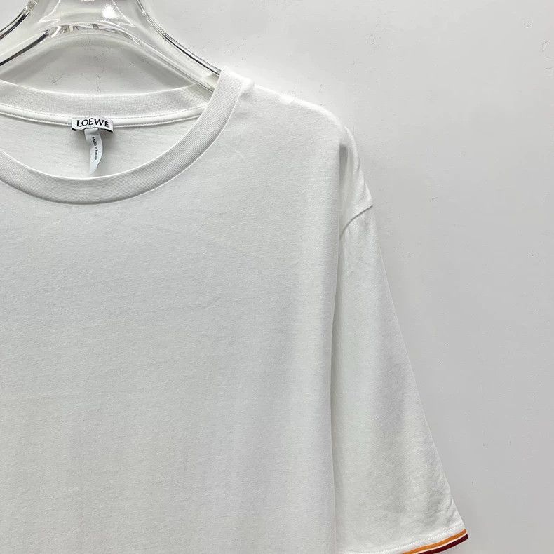Loewe LOEWE White logo letter kerosene lamp printed cotton round Size M / US 6-8 / IT 42-44 - 3 Thumbnail