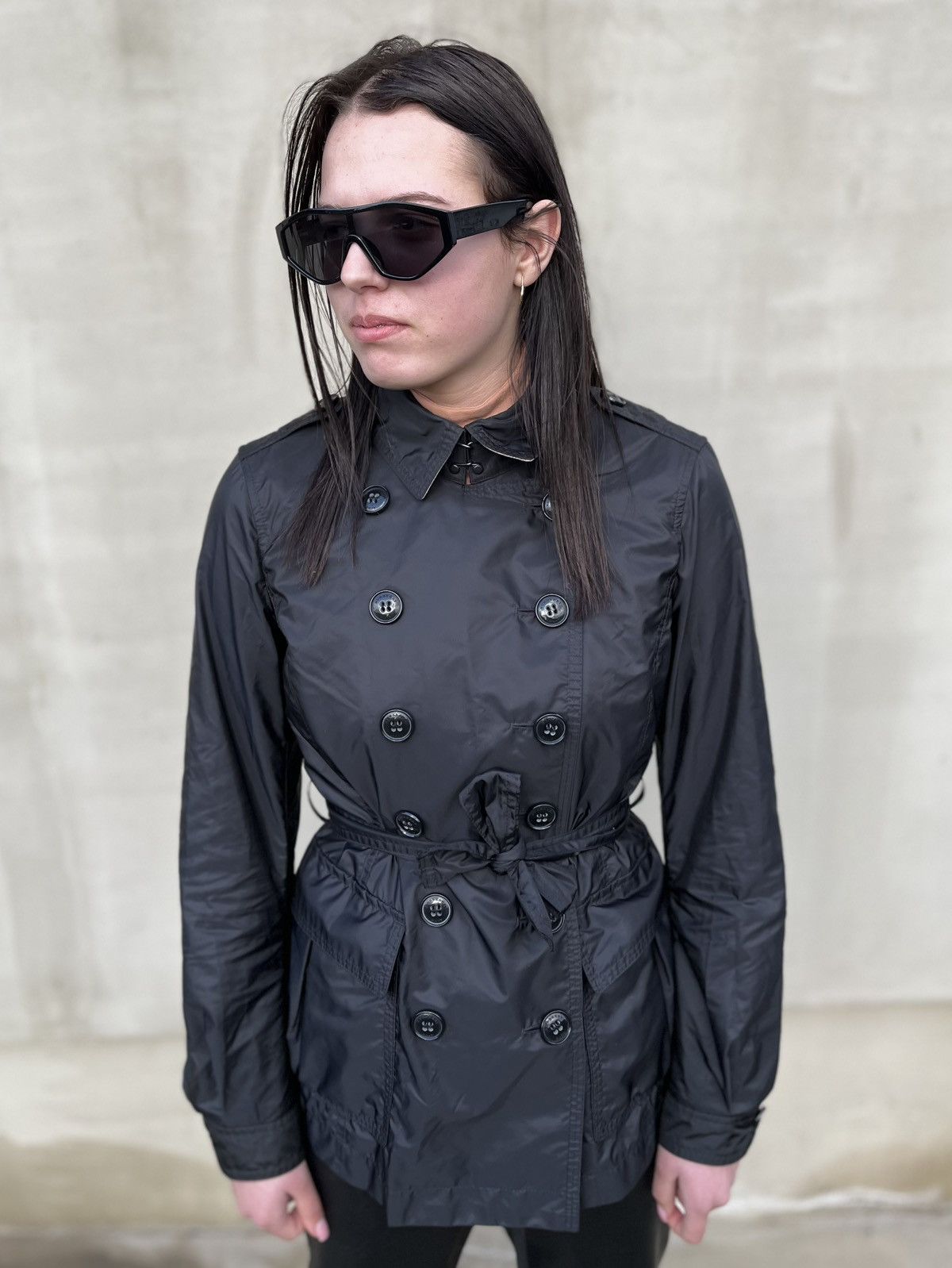 Burberry Burberry Brit Peasdale Short Trench Jacket Nova Check Nylon Size S / US 4 / IT 40 - 10 Thumbnail