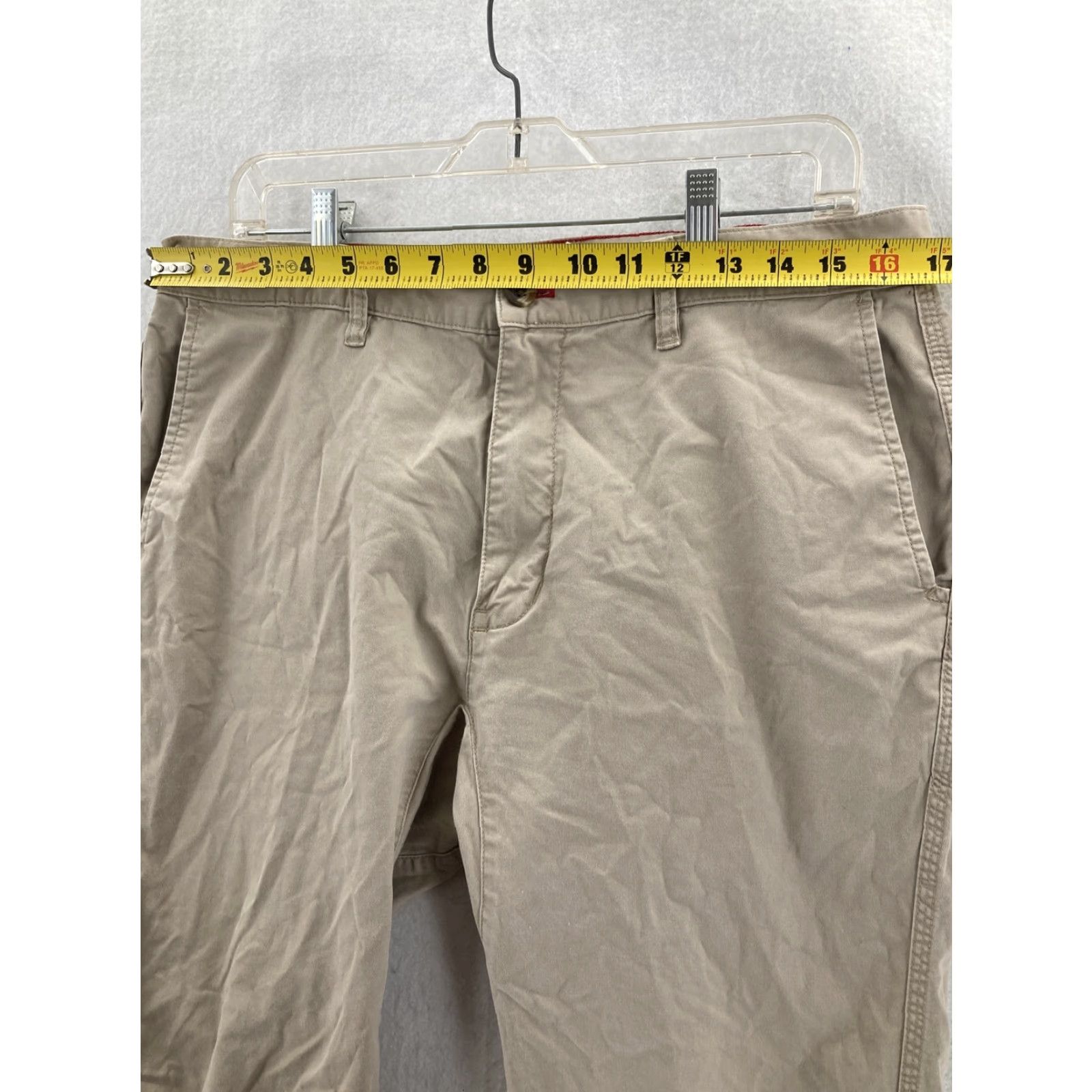 Mountain Khakis Mountain Khakis Pants 34 Regular Men Beige Khaki Outdoor Workwear Slim Fit 90s Theme Outdoor Mens Pants 34 x 30 Fashion: Mountain Khaki Slim Fit Size US 34 / EU 50 - 3 Thumbnail