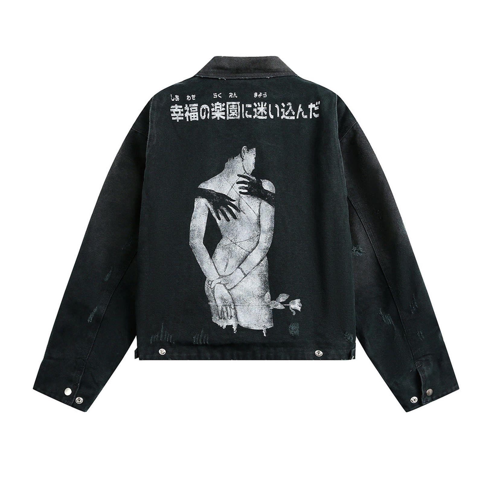 Japanese Brand Heavy Washed Detroit Shirt-Jacket | Wide-Fit Workwear Size US M / EU 48-50 / 2 - 4 Thumbnail
