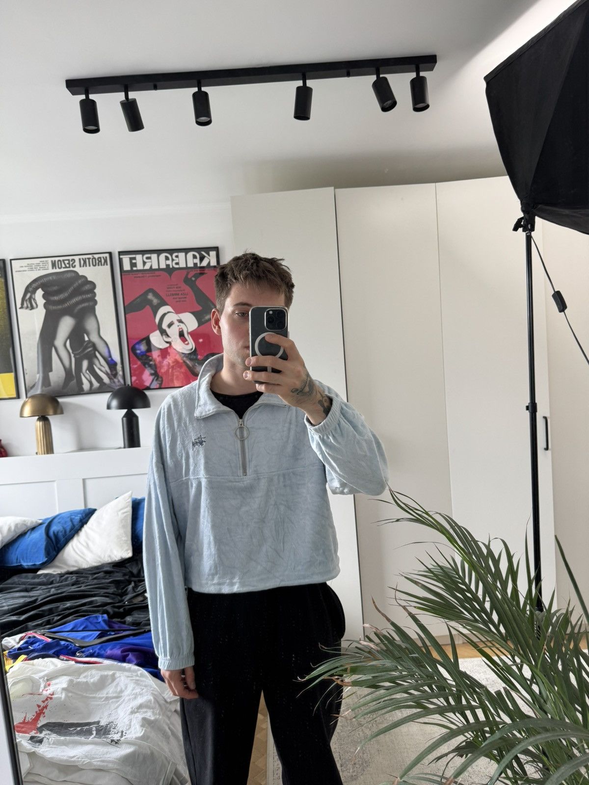 Stussy Stussy Australia Unisex Cropped Boxy Half Zip Light Fleece Size US S / EU 44-46 / 1 - 3 Thumbnail