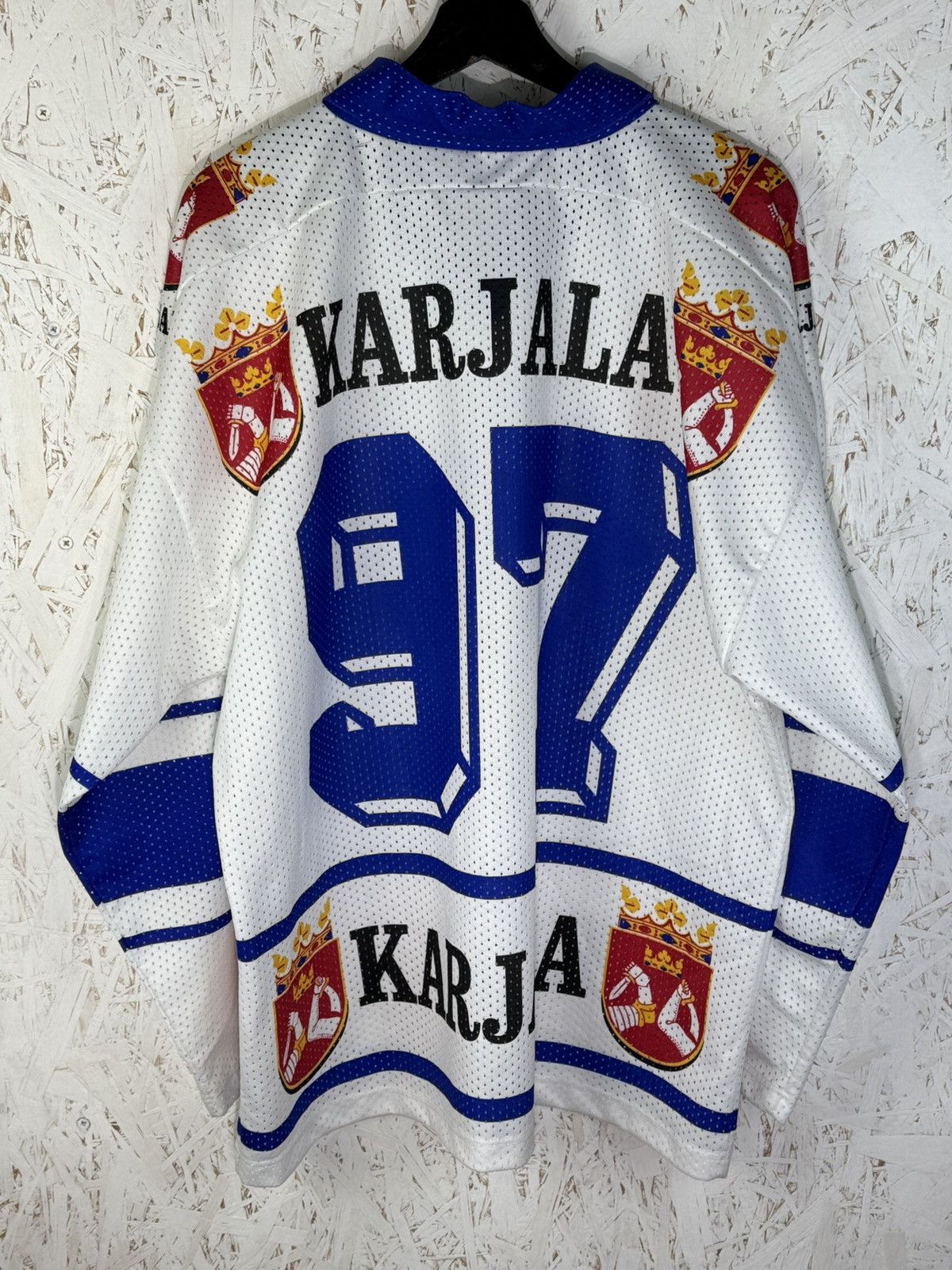 NHL 90s Finland Ice Hockey #97 Karjala Suomi Jersey XL Size US XL / EU 56 / 4 - 4 Thumbnail