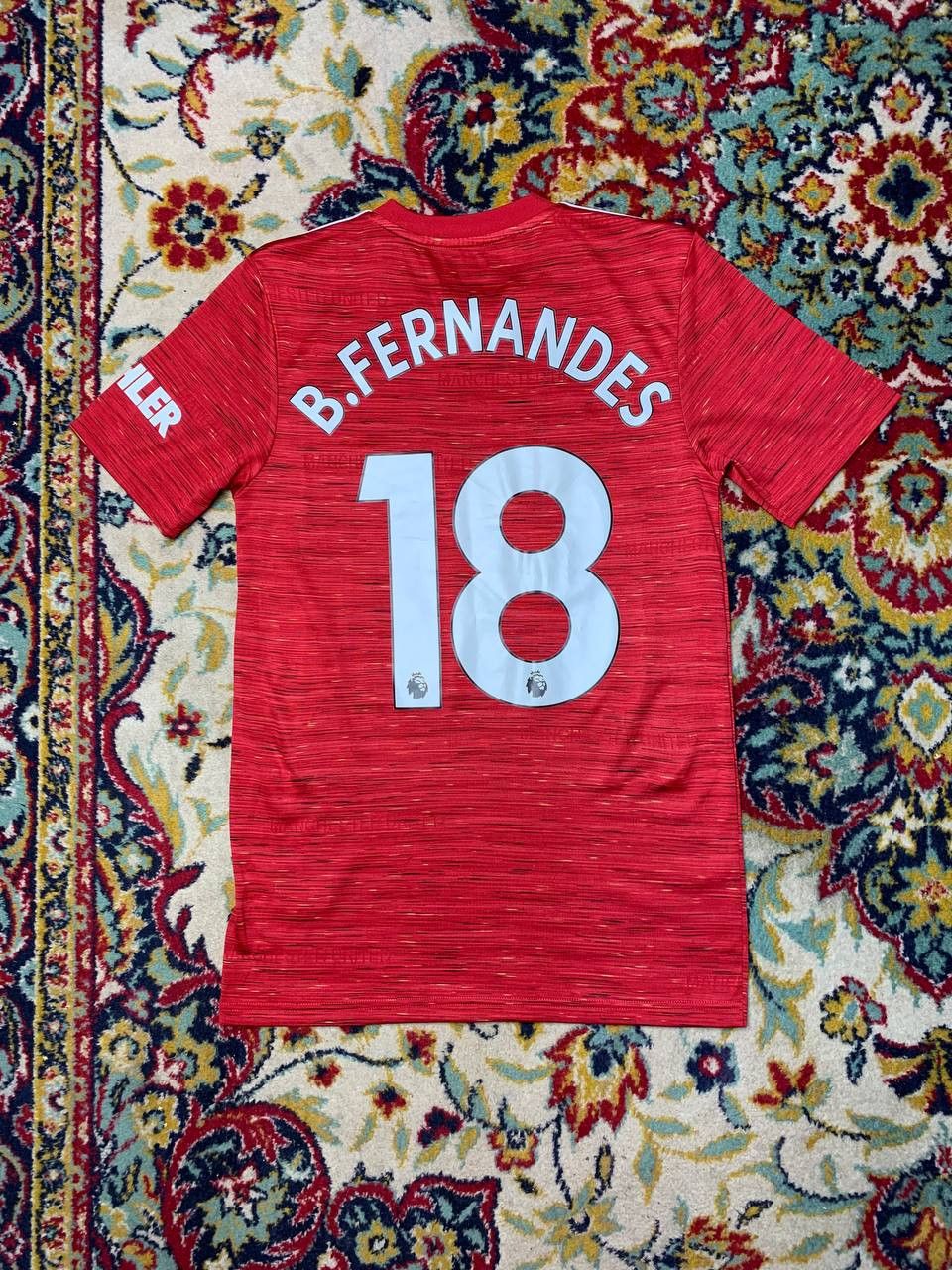 Adidas MANCHESTER UNITED 2020/21 SHIRT SOCCER JERSEY B. FERNANDES Size US XS / EU 42 / 0 - 2 Thumbnail